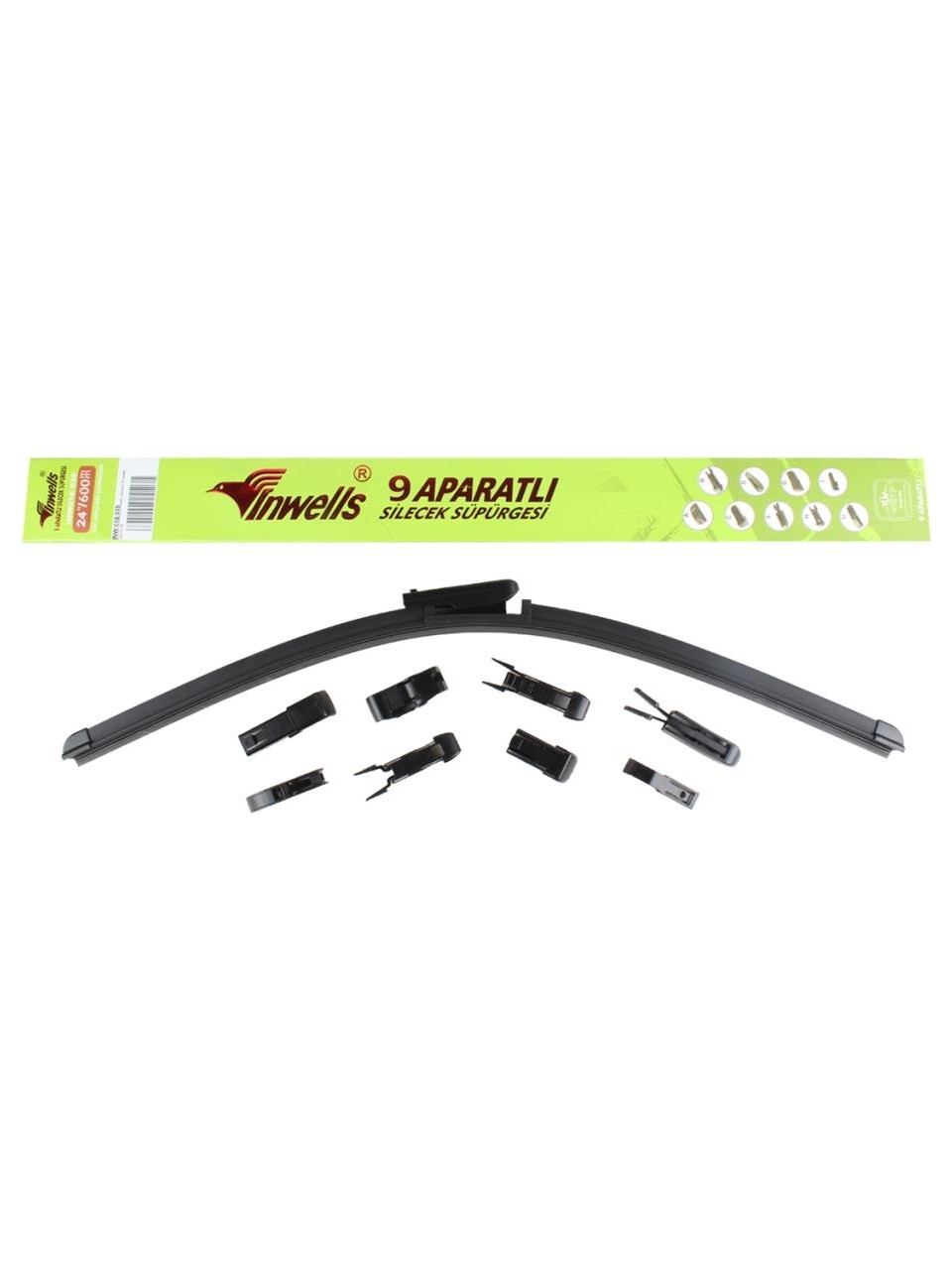 INWELLS 9 APARATLI SİLECEK SÜPÜRGWSİ 24"  600  MM SİLECEK