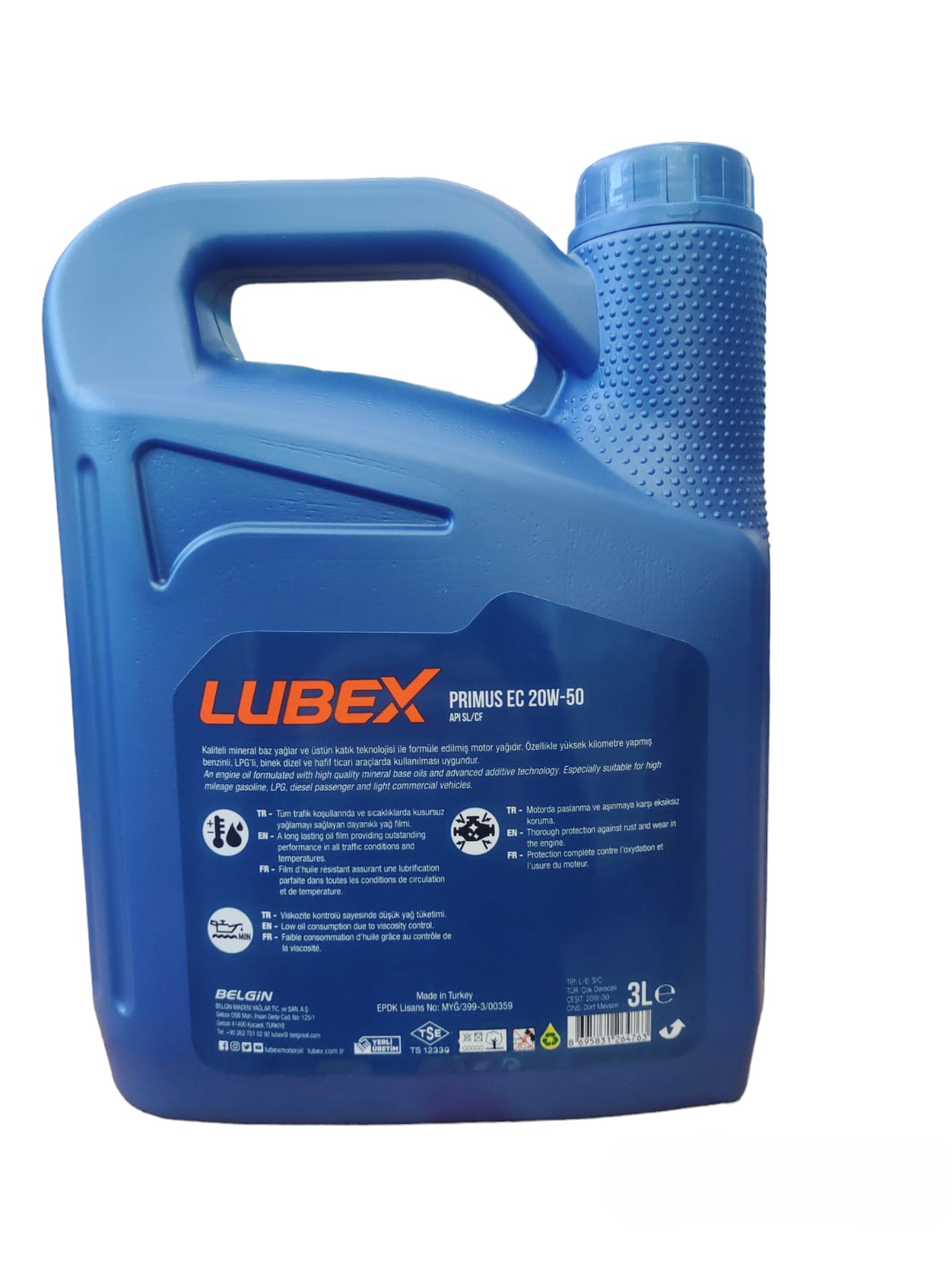 LUBEX PRIMUS EC 20W-50 3 LT