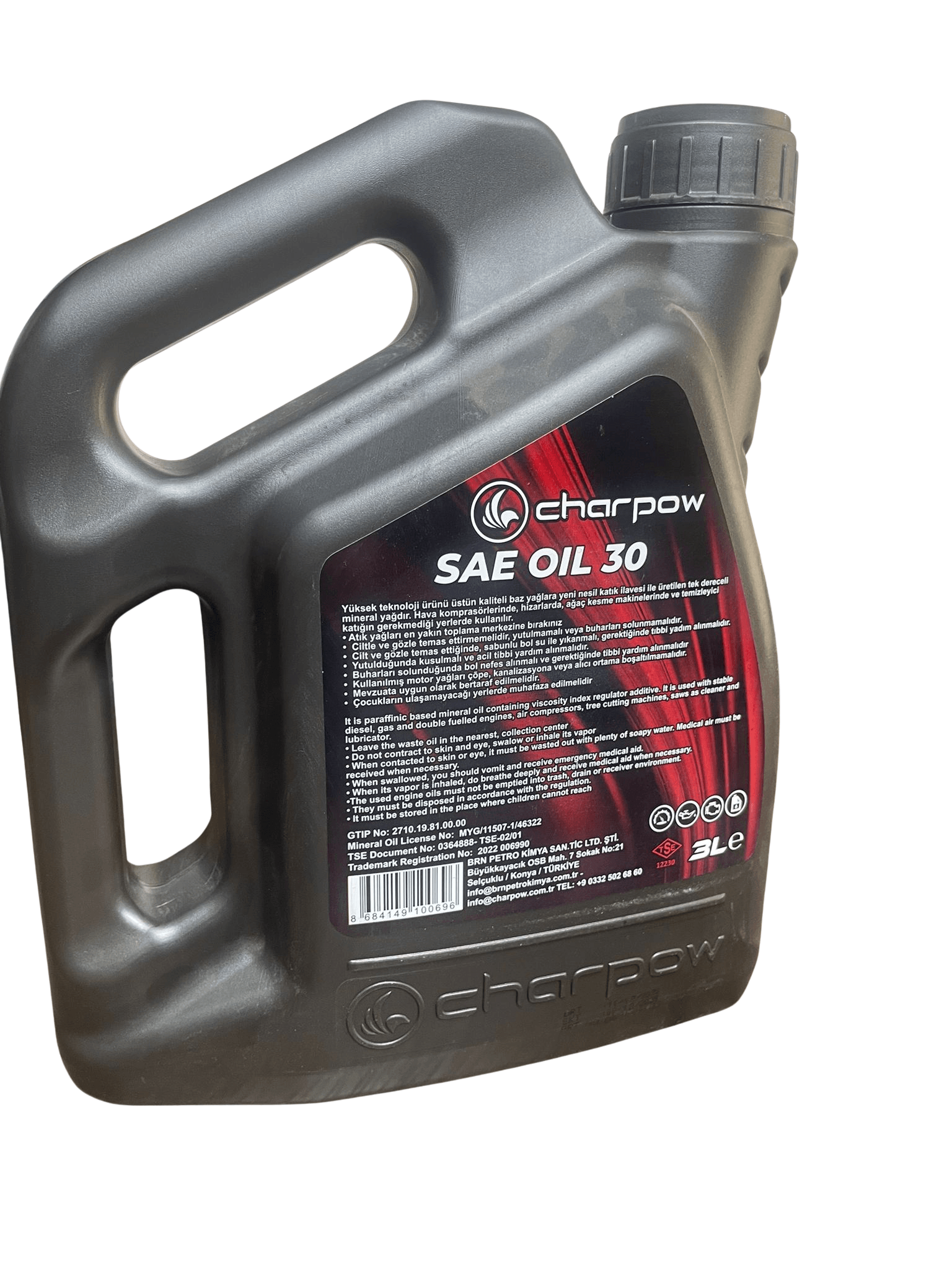 CHARPOW PREMIUM SAE OIL MOTOR YAĞI 30 3L
