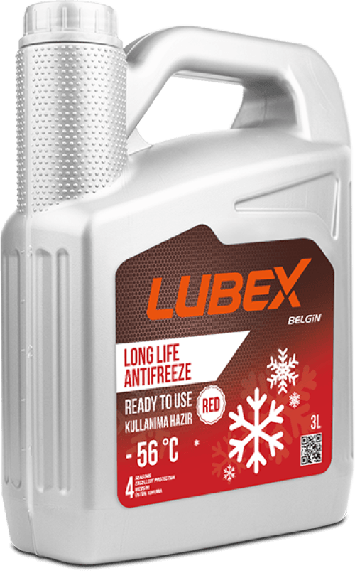 LUBEX LONG LIFE RED ANTİFREEZE READY TO USE -56 3 LT