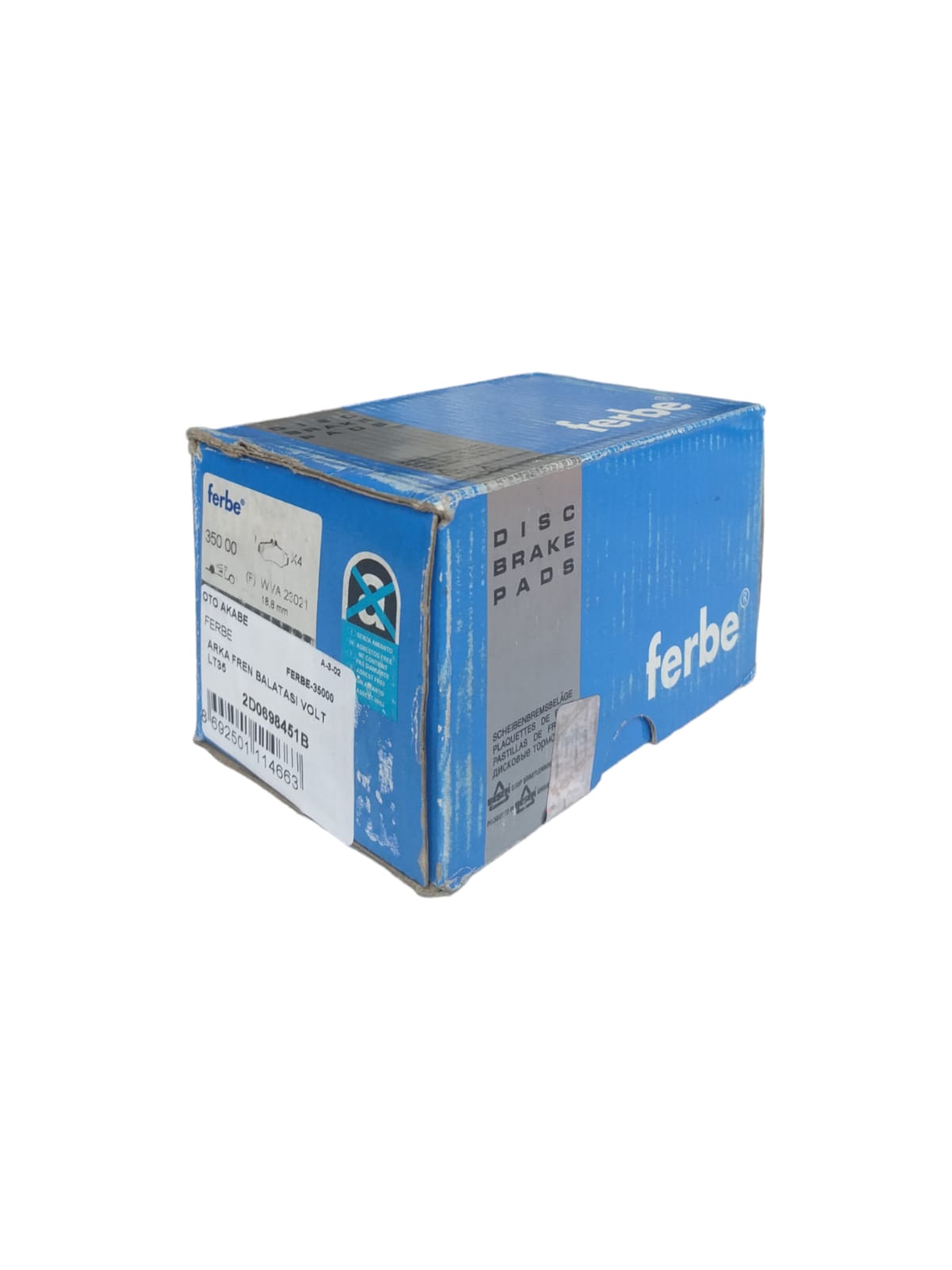 ARKA FREN BALATASI VOLT LT35