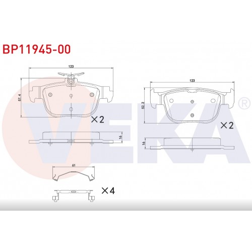 ARKA FREN BALATASI GOLF8 OKTAVİA