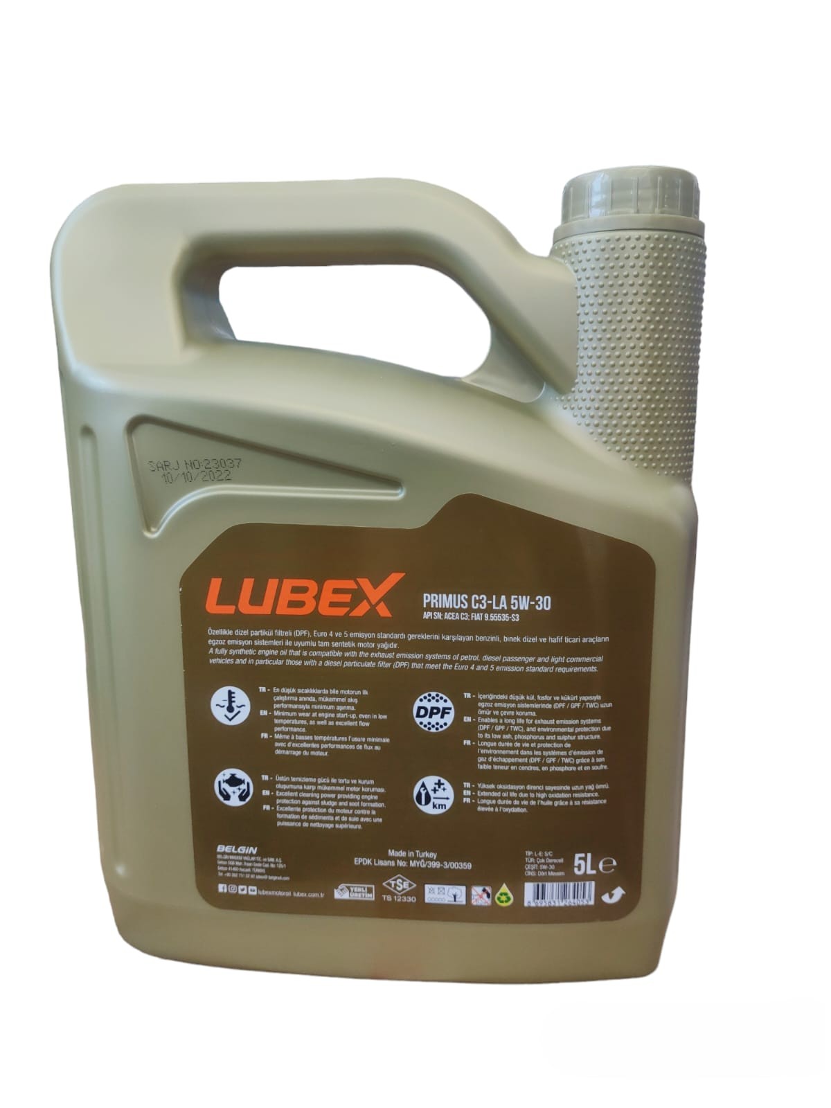 LUBEX PRIMUS C3-LA 5W-30 5 LT