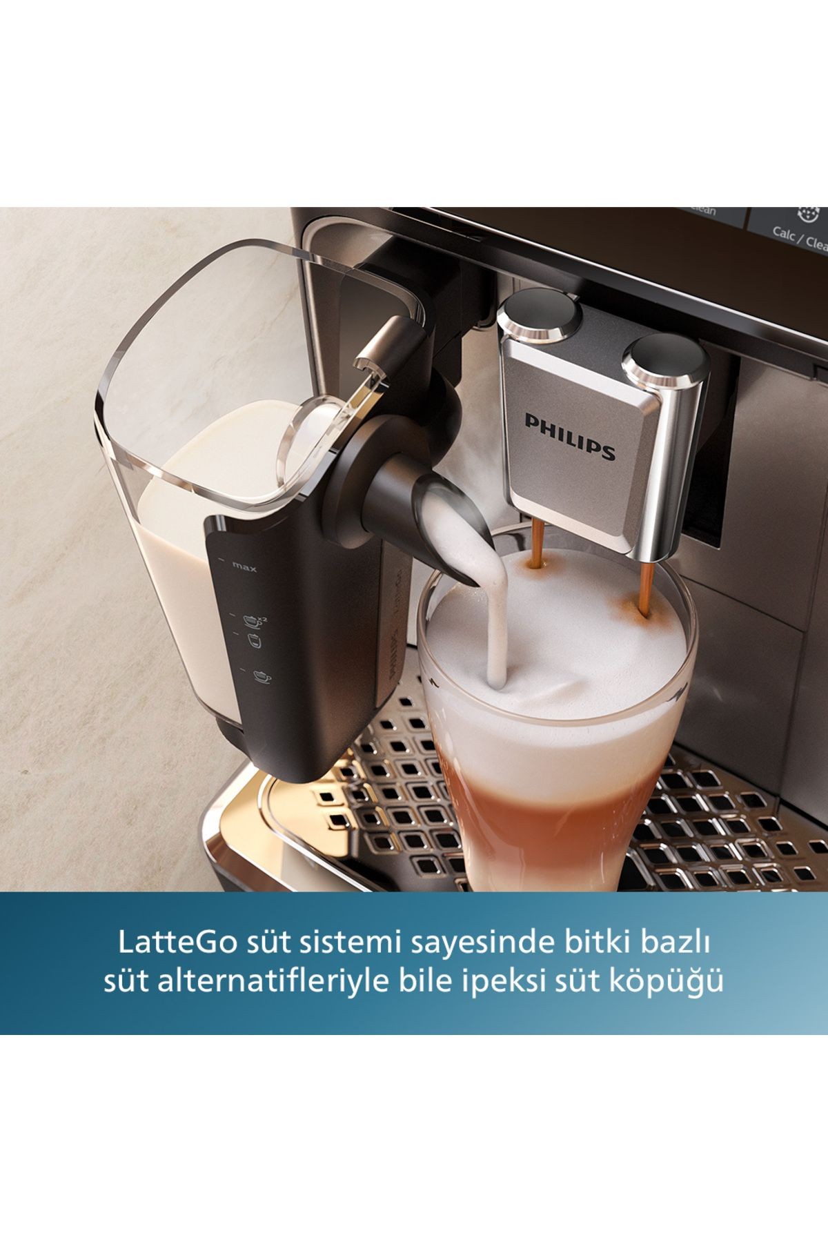 Lattego Tam Otomatik Espresso Makinesi, Tek Dokunuşla 4 Çeşit Içecek, EP2331/10