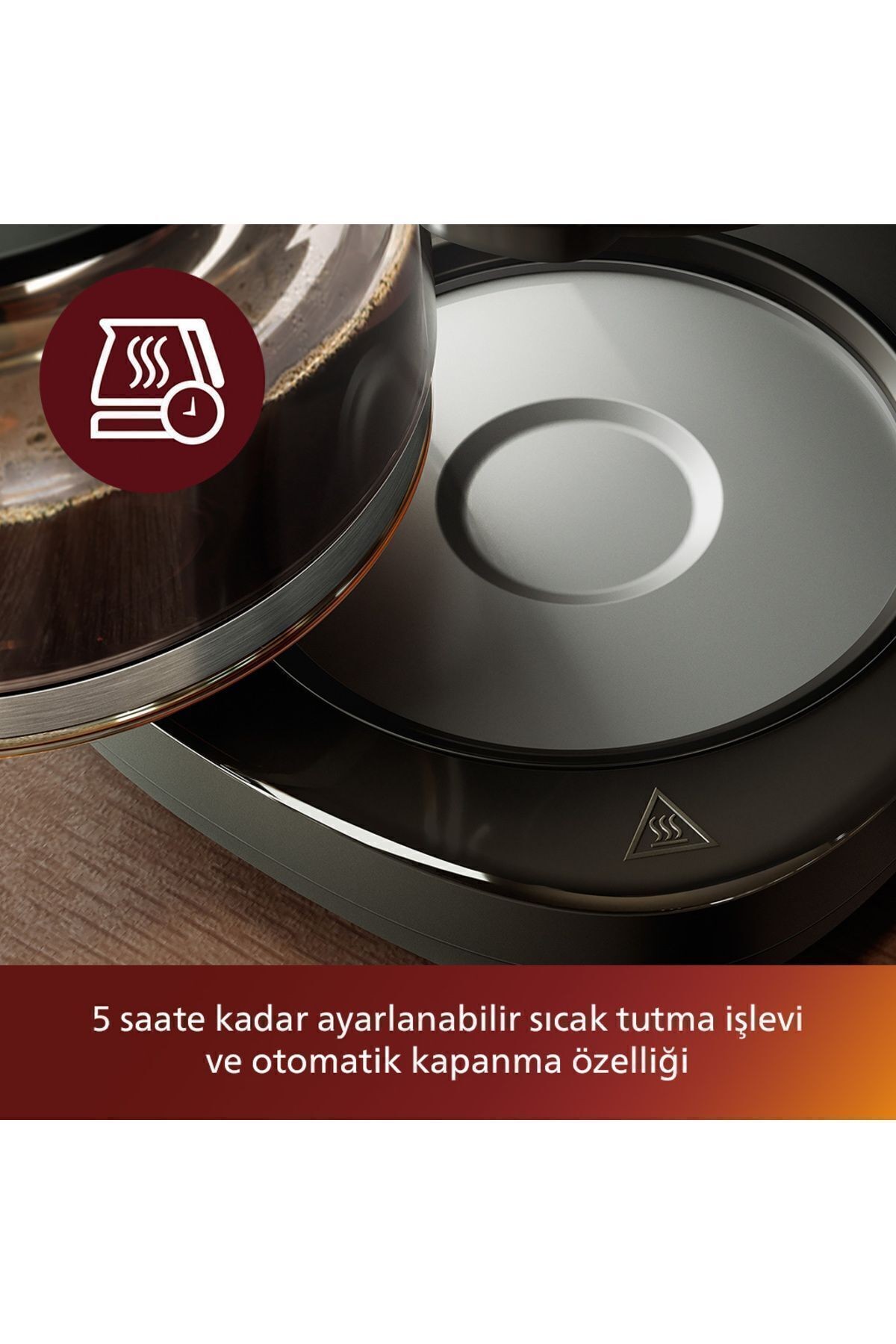 All-In-1 Brew Öğütücülü Filtre Kahve Makinesi, Kahve Çekirdeği Haznesi, Cam Sürahi, HD7888/01