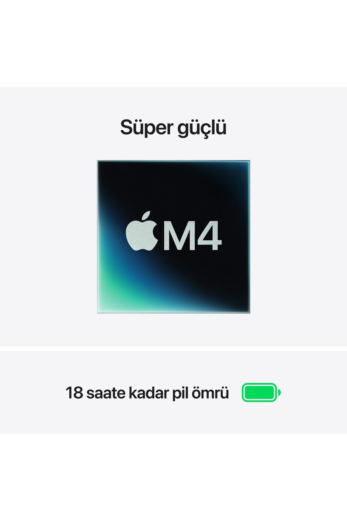 13" MacBook Air: Apple M4 chip with 10-core CPU and 8-core GPU, 16GB, 256GB SSD - Gece Yarısı
