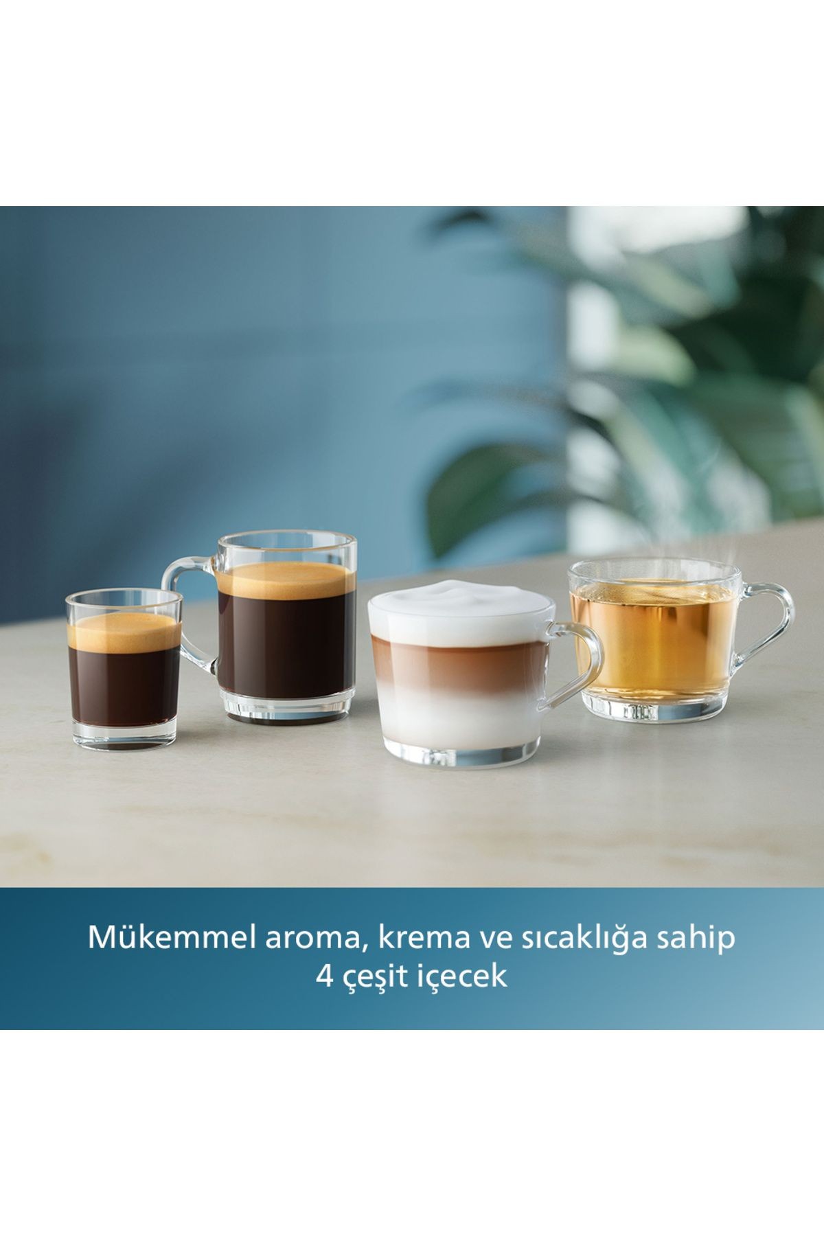 Lattego Tam Otomatik Espresso Makinesi, Tek Dokunuşla 4 Çeşit Içecek, EP2331/10