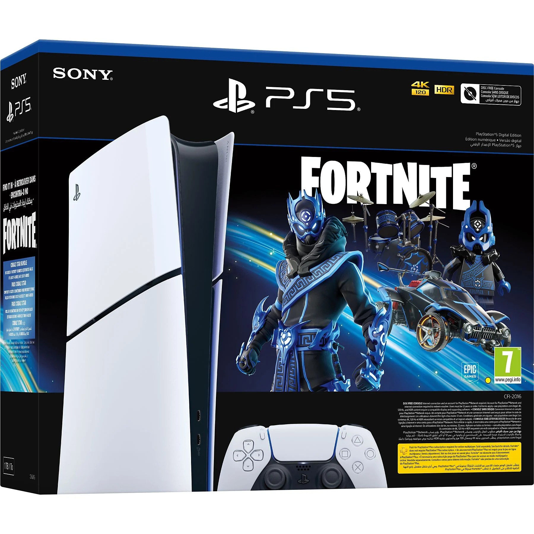 SONY PS5 Dijital Konsol Fortnite Bundle Beyaz