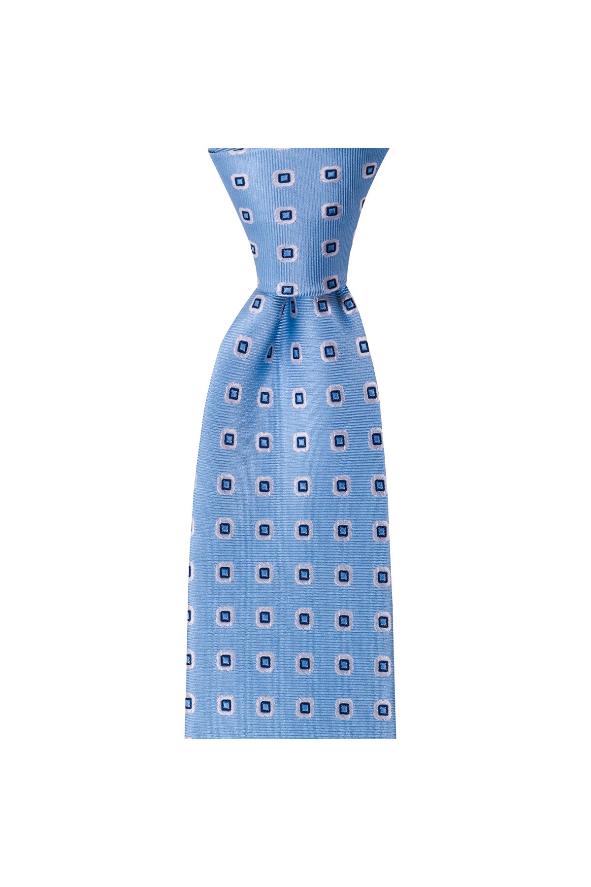 Klasik desenli 8 cm genişliğinde mendilli kravat