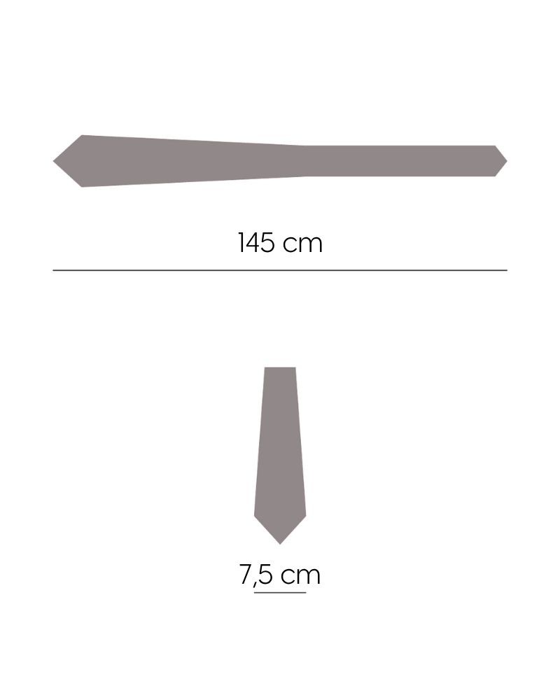 Baklava Desenli 7,5 Cm Genişliğinde Gri Kravat