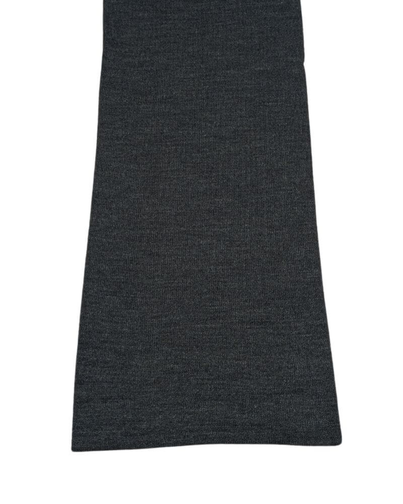 1001 Kravat Ahşap Hediye Kutulu Çift Katlı Erkek Gri Atkı