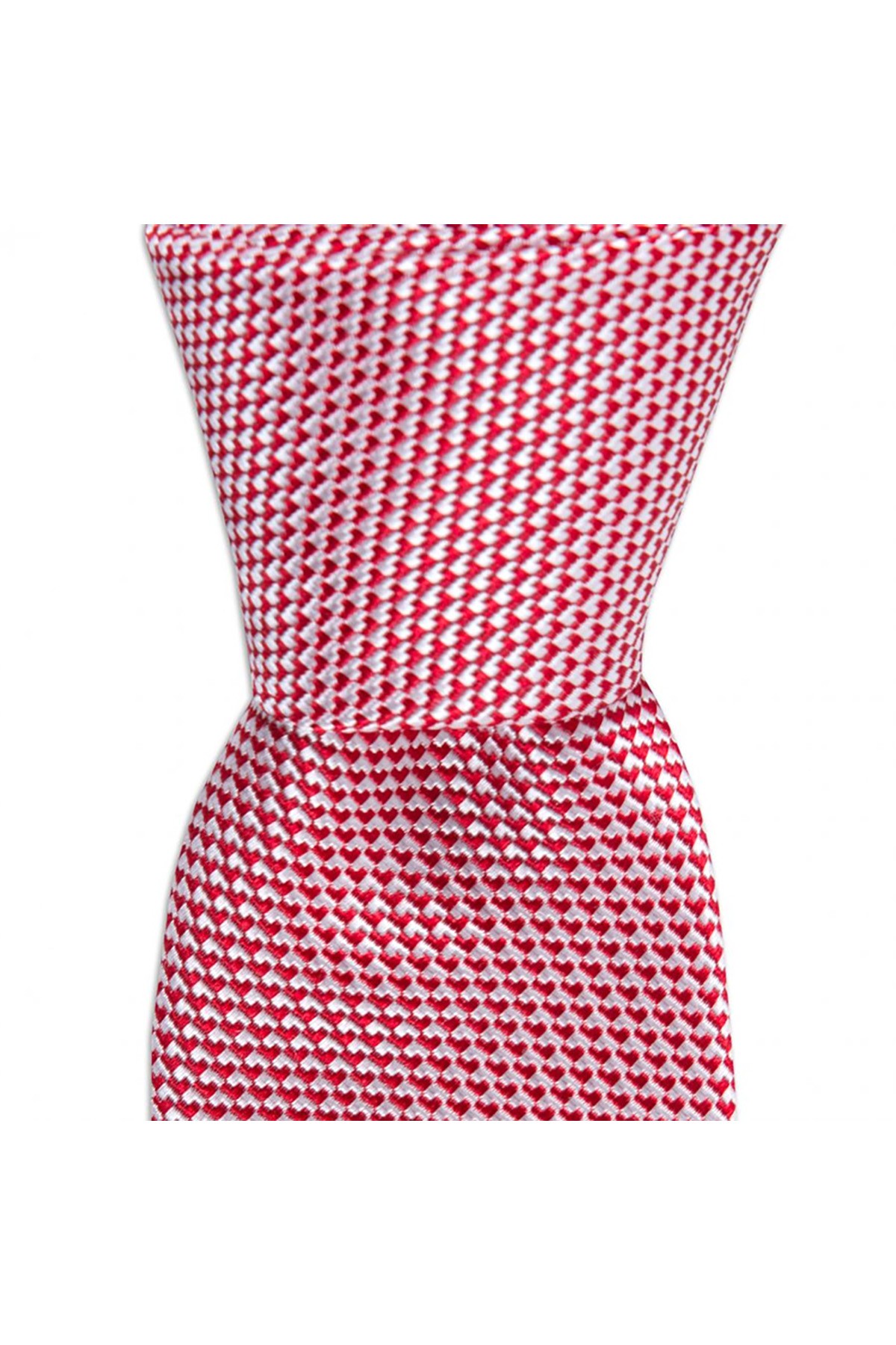 6 cm genişliğinde ince ipek kravat - Kırmızı
