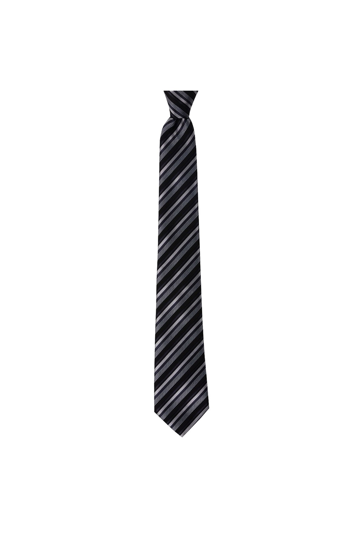 Çok çizgili 8 cm genişliğinde klasik kravat