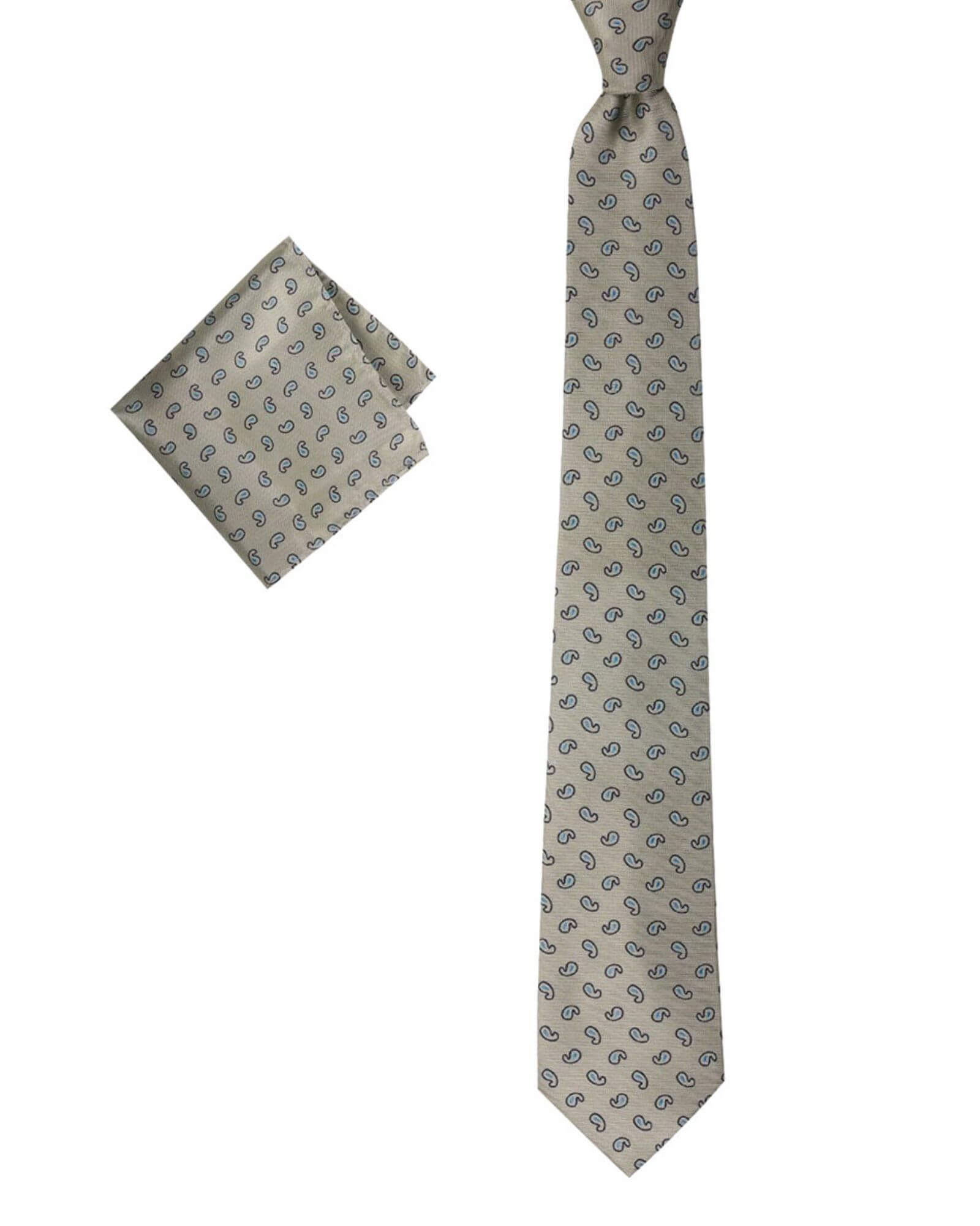 1001 Kravat 8 Cm Genişliğinde Yeşil Kravat Ve Mendil Seti 