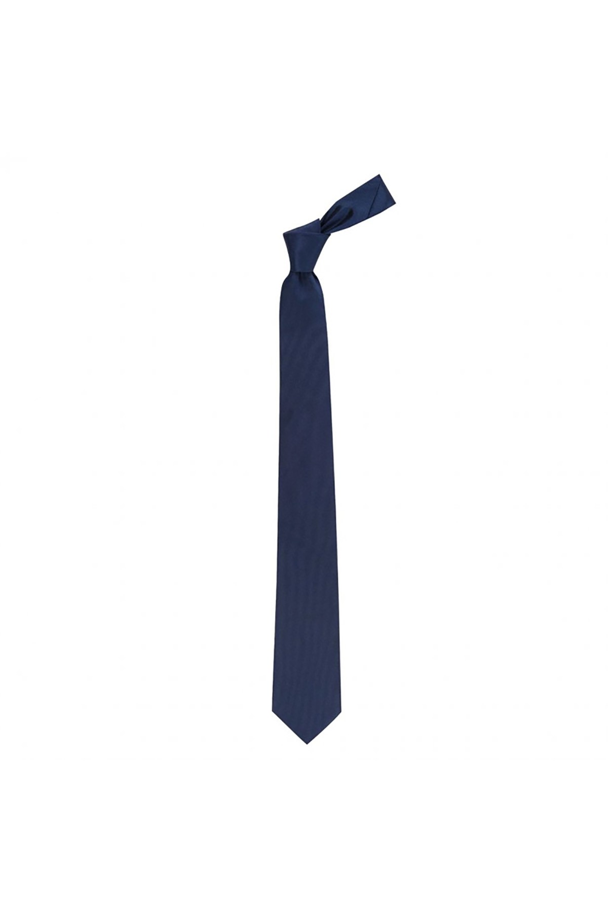 7,5 cm genişliğinde mikro desenli  klasik ipek kravat