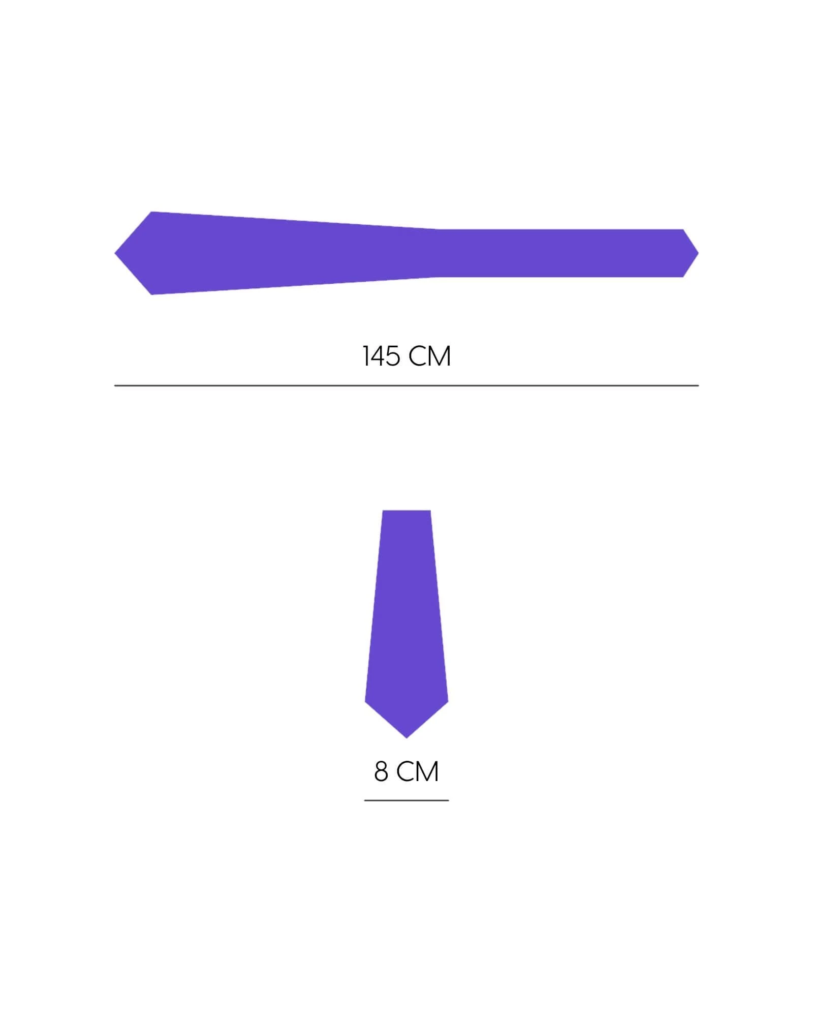 1001 Kravat 8 Cm Genişlikte Saten Lila Kravat Ve Mendil Seti 