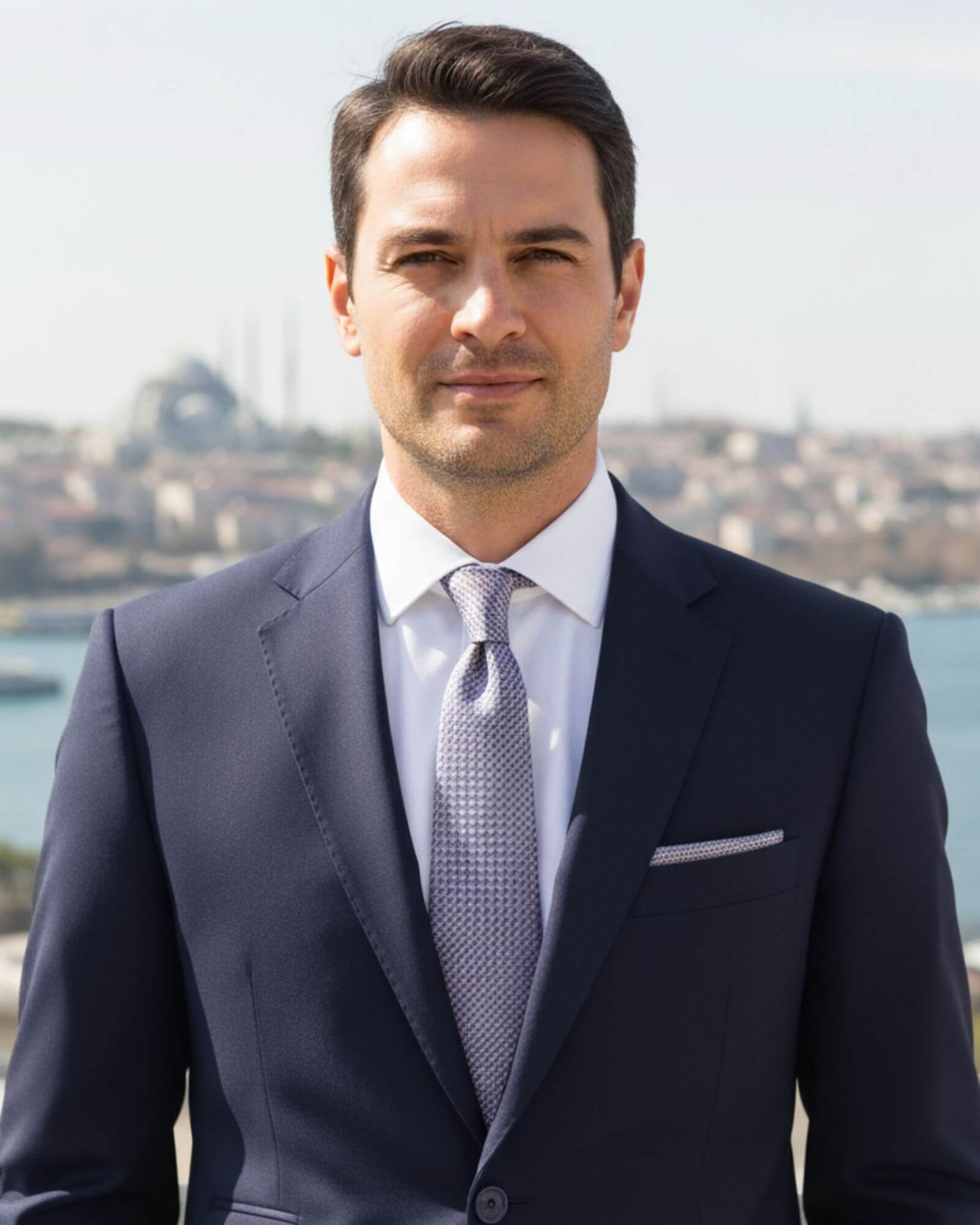 1001 Kravat 8 Cm Genişlikte Desenli Gri Kravat Ve Mendil Seti 