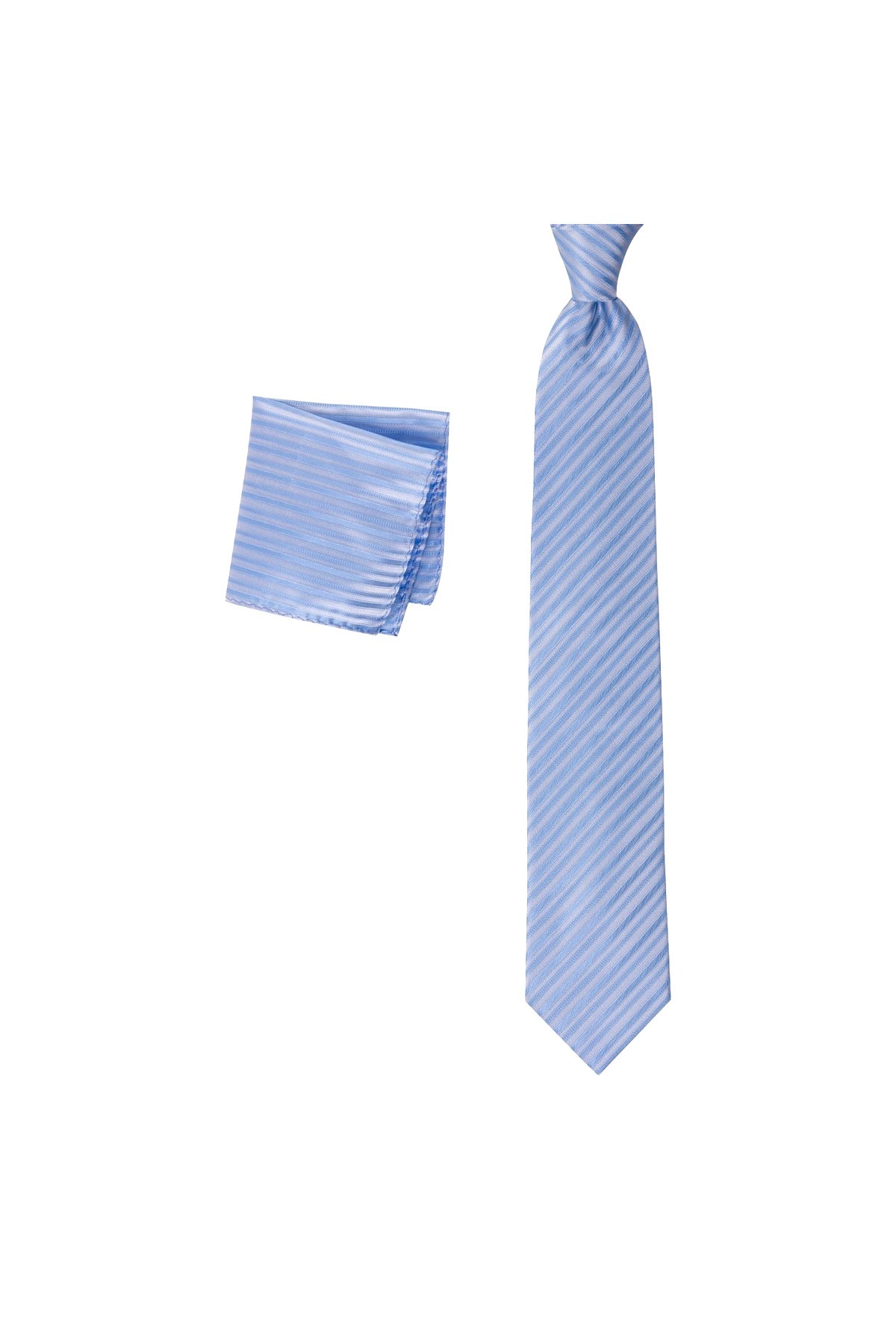 8,2 cm genişliğinde mendilli klasik kravat