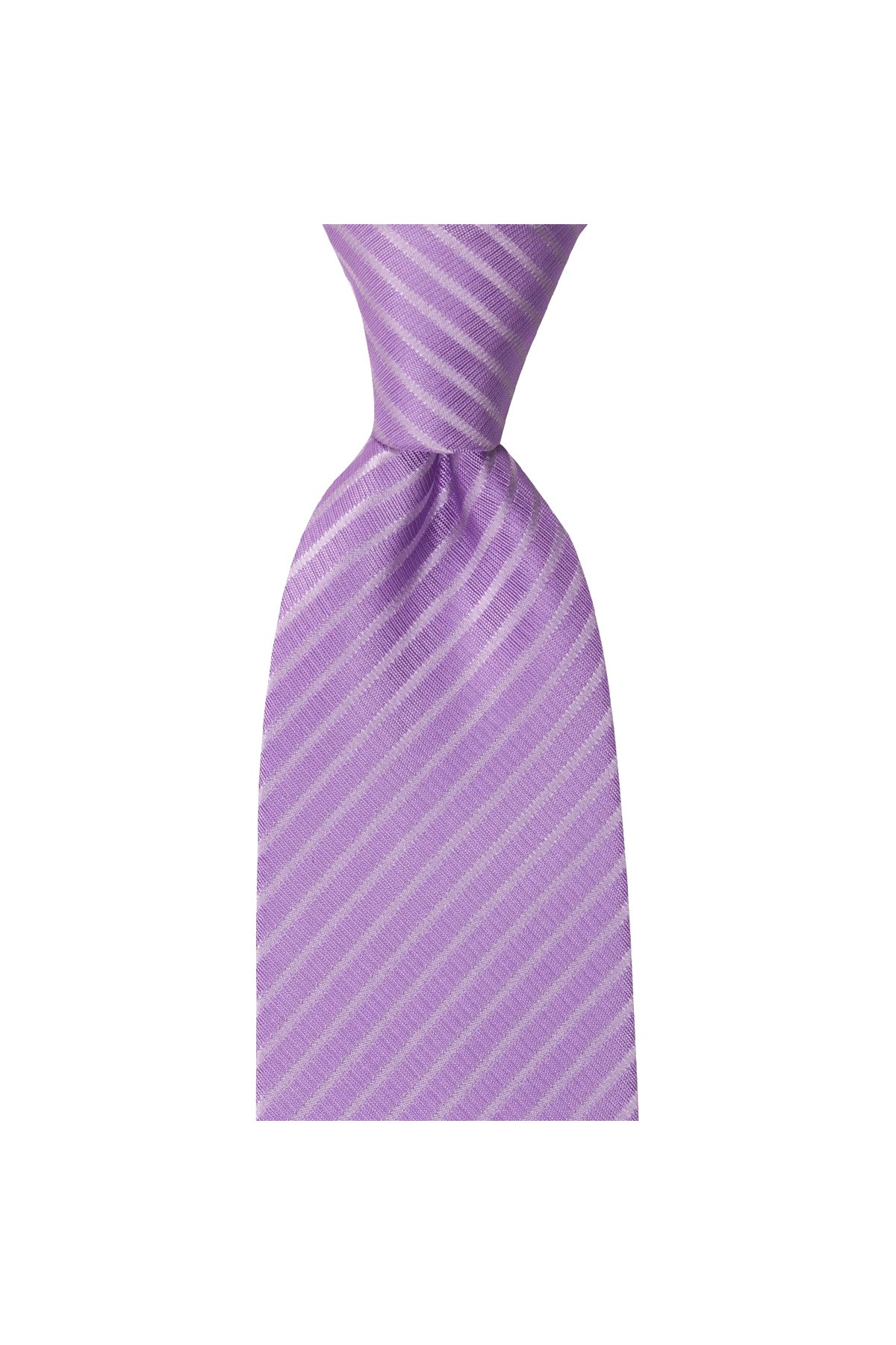 8,2 cm genişliğinde mendilli klasik kravat - Lila