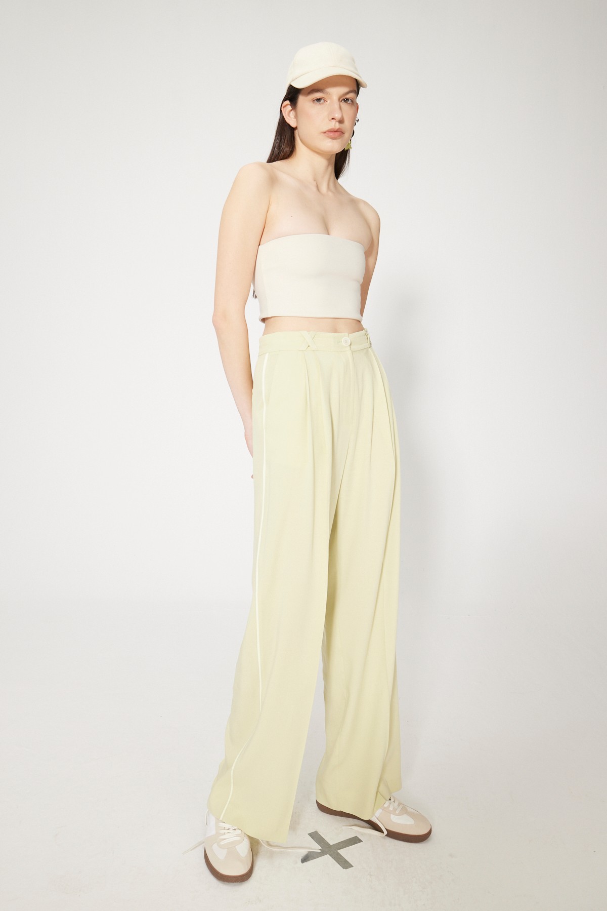 PLEATED TROUSERS - GREEN