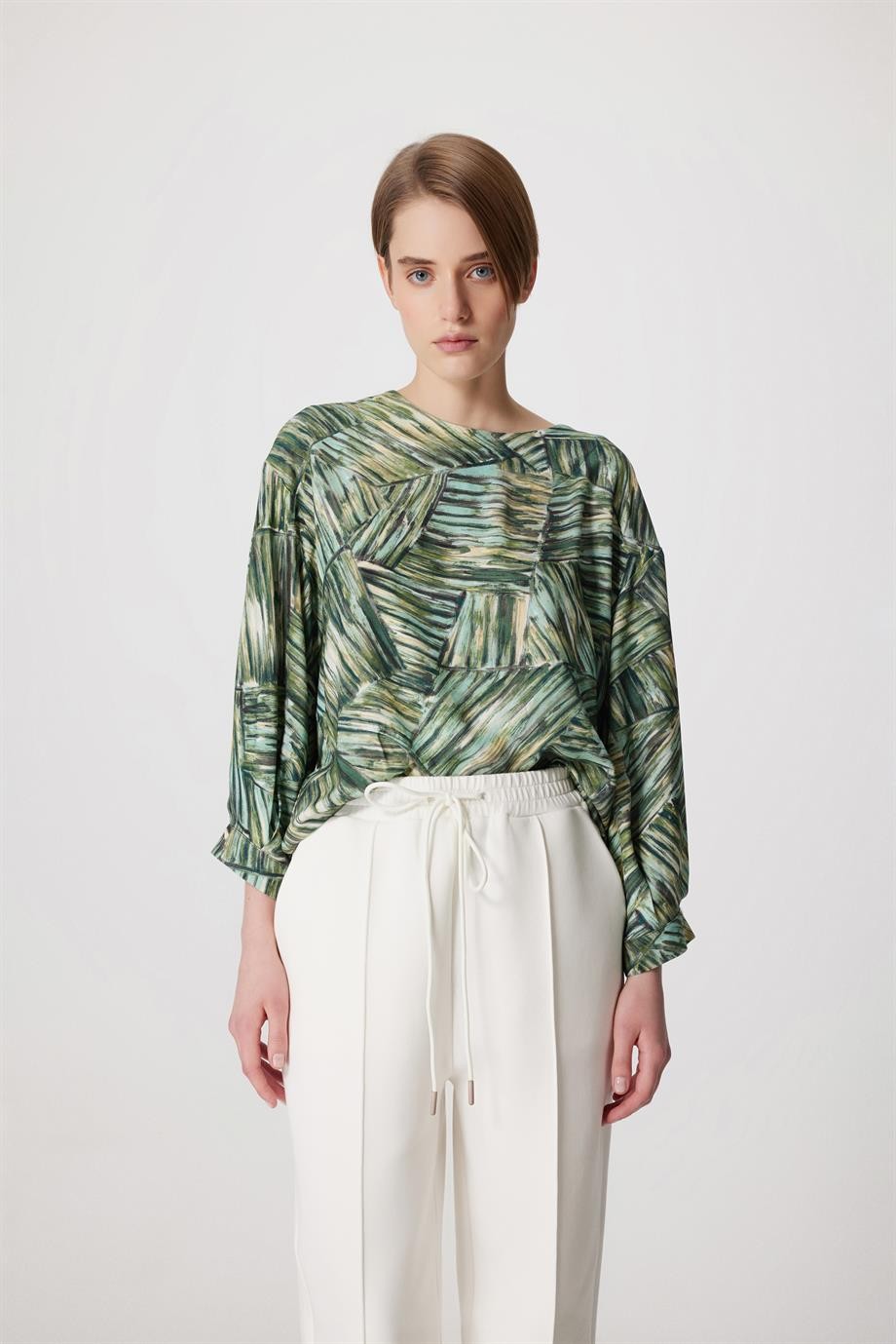 Printed top with Elasticated Waist