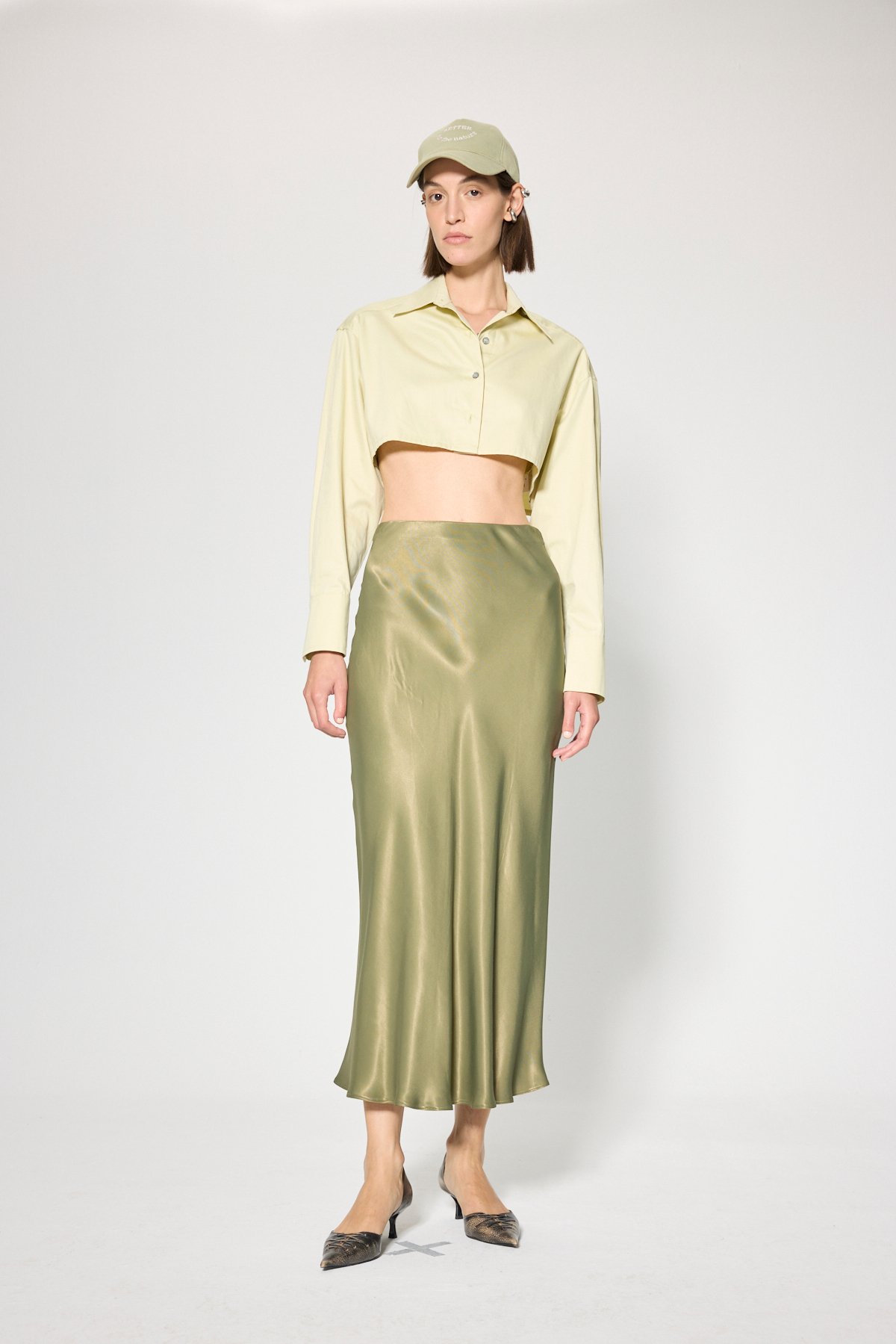 MAXI SATEN ETEK - KHAKI