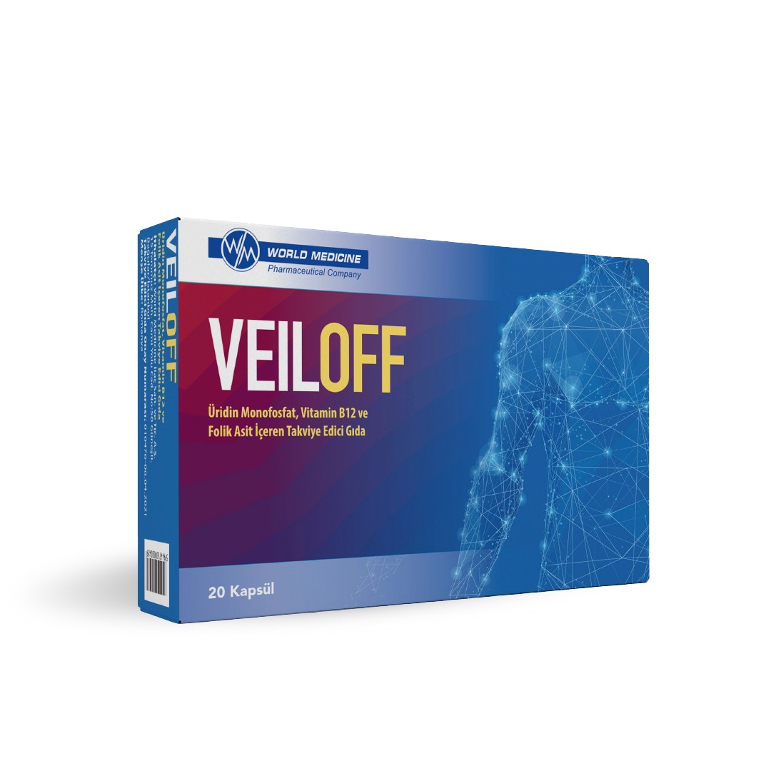 Veiloff Üridin Monofosfat,Vitamin B12 ve Folik Asit İçeren Takviye Edici Gıda