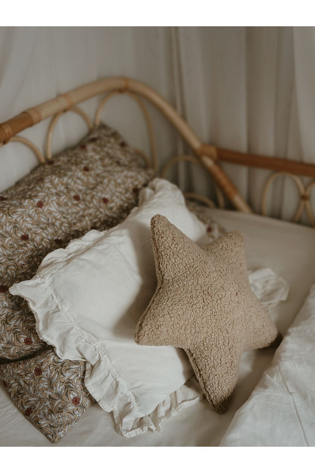 Teddy Mushroom Mantar Yastık Camel