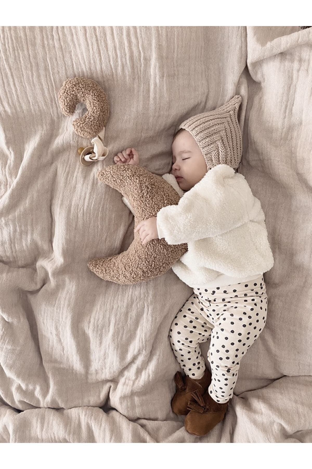 Teddy Moon Yastık Kahve