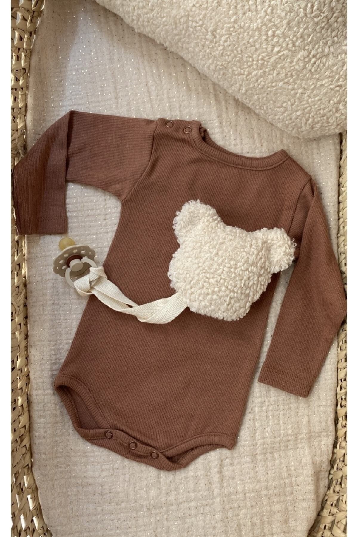 Teddy Bear Emzik Askısı Krem