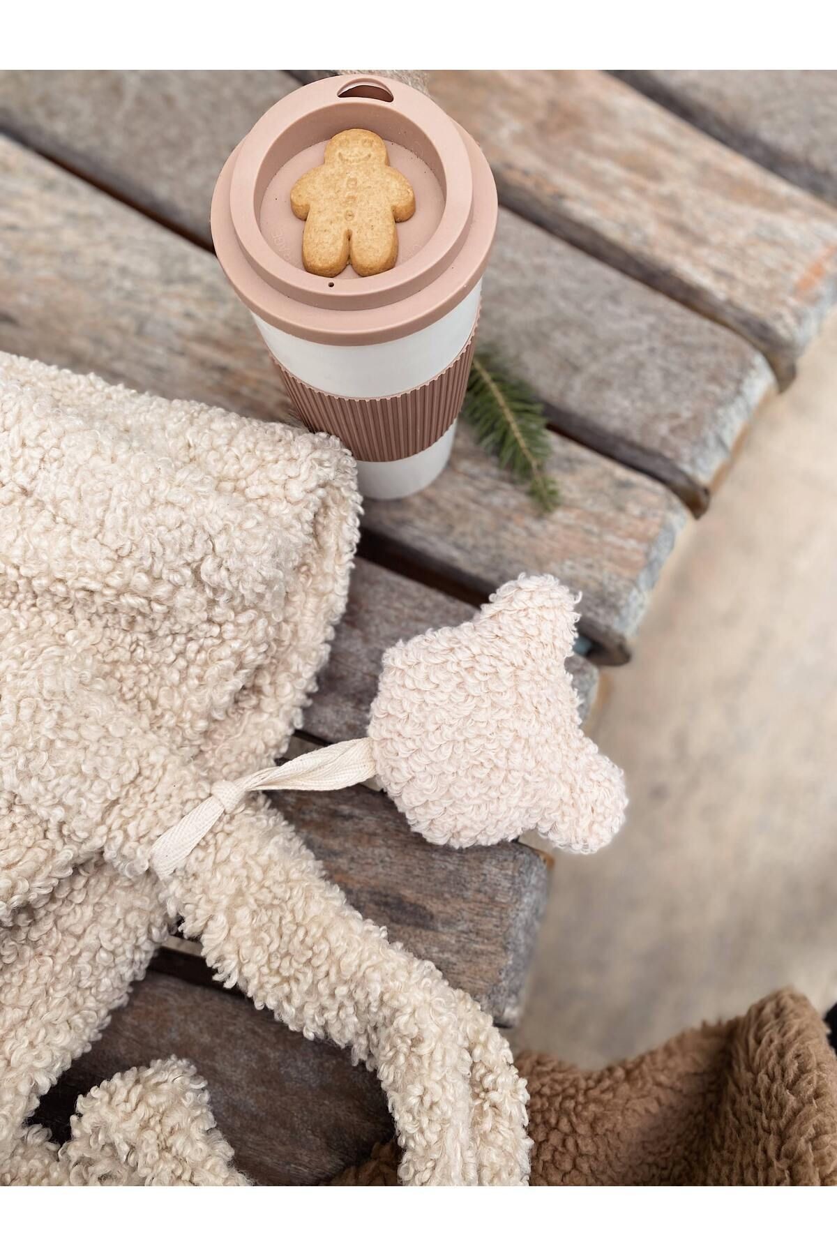 Teddy Bear Emzik Askısı Krem