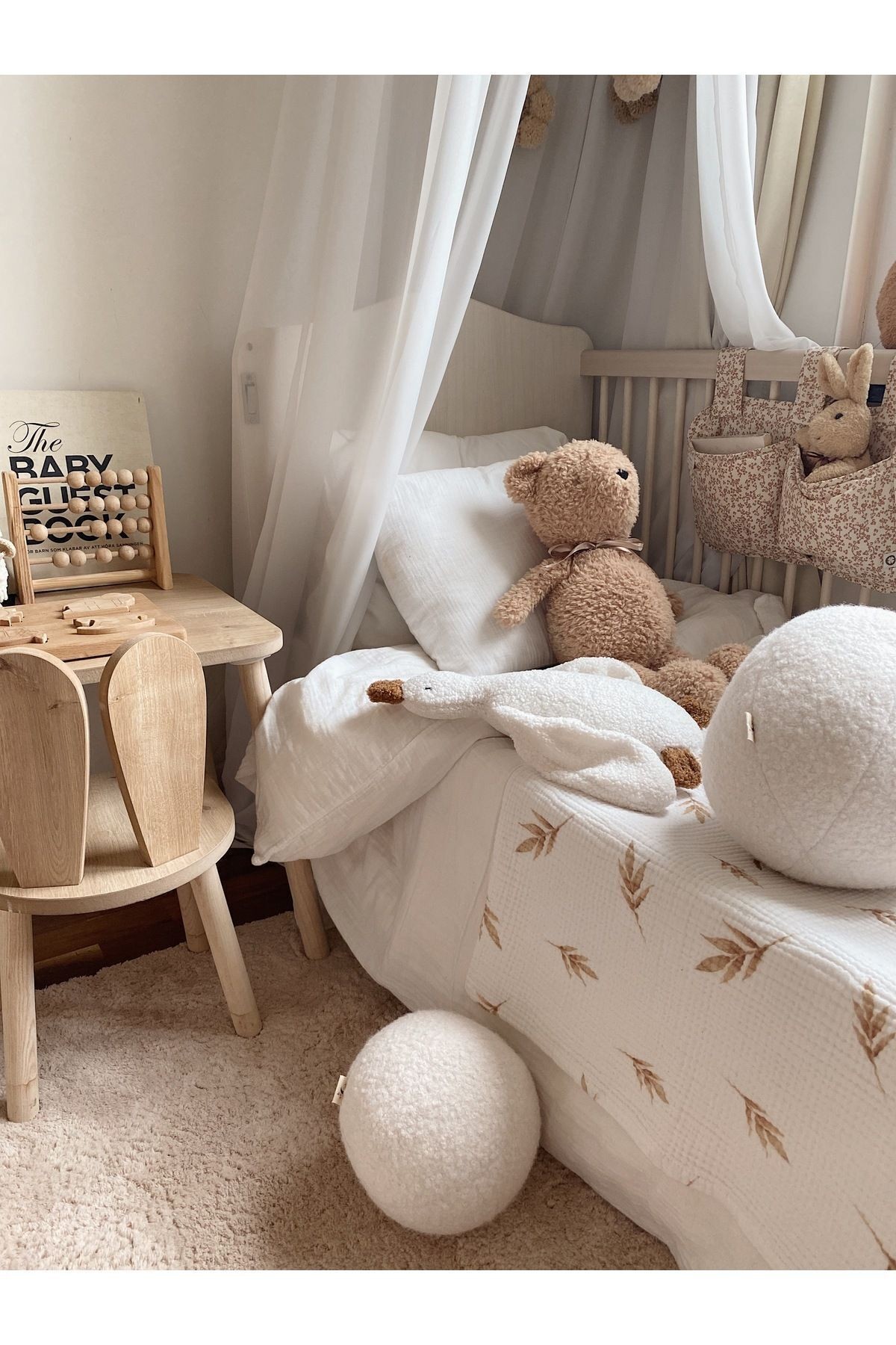 Teddy Top Yastık Naturel Beyaz