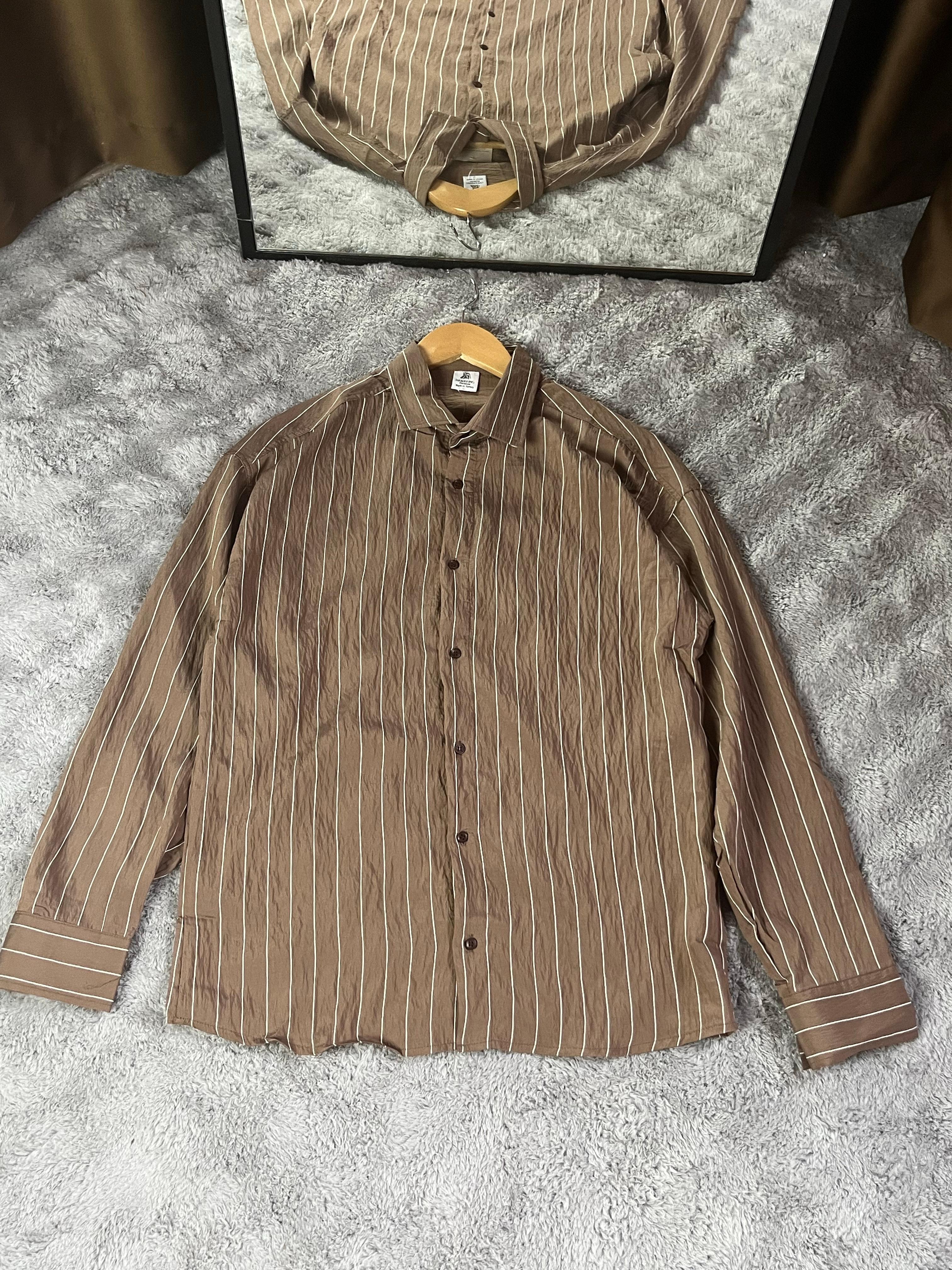 Premium luxury Çizgili Gömlek / Keten Pantolon 