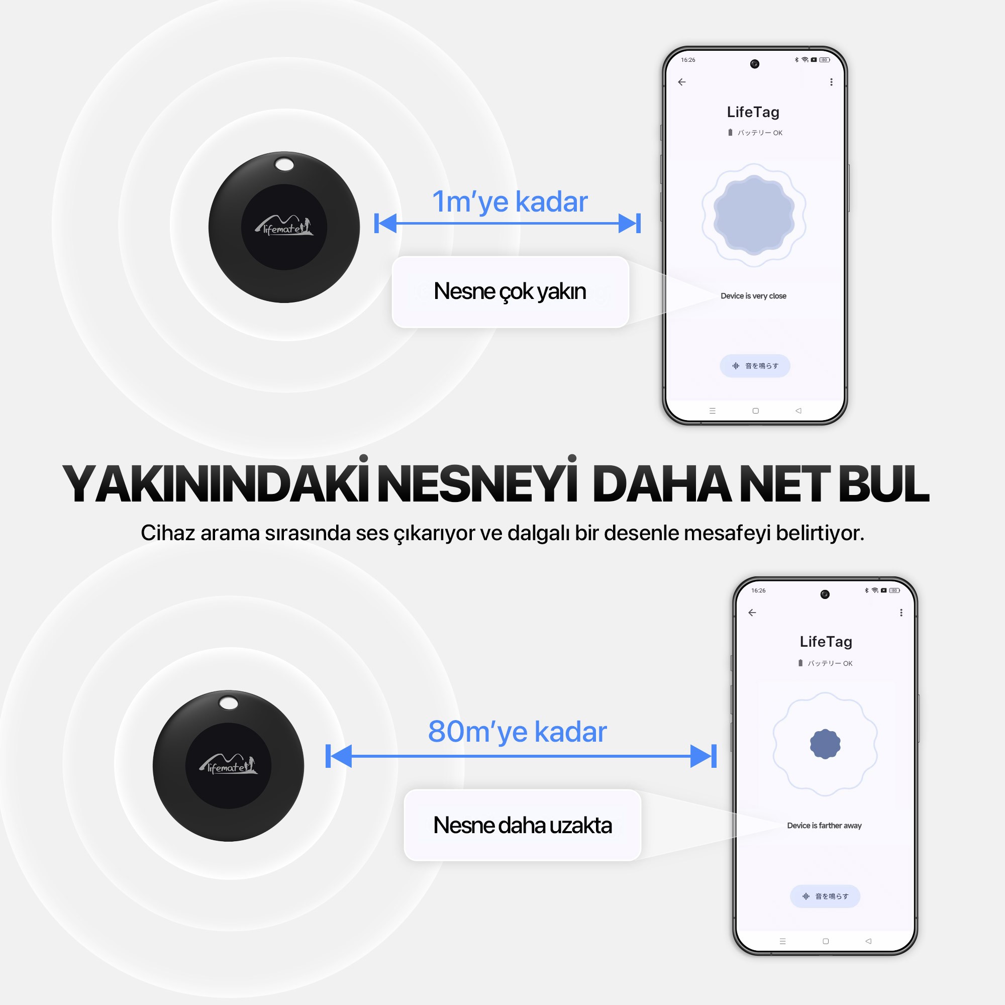 Lifemate LifeTag Android Uyumlu Google Lisanslı Akıllı Takip Cihazı (SADECE ANDROID UYUMLUDUR)