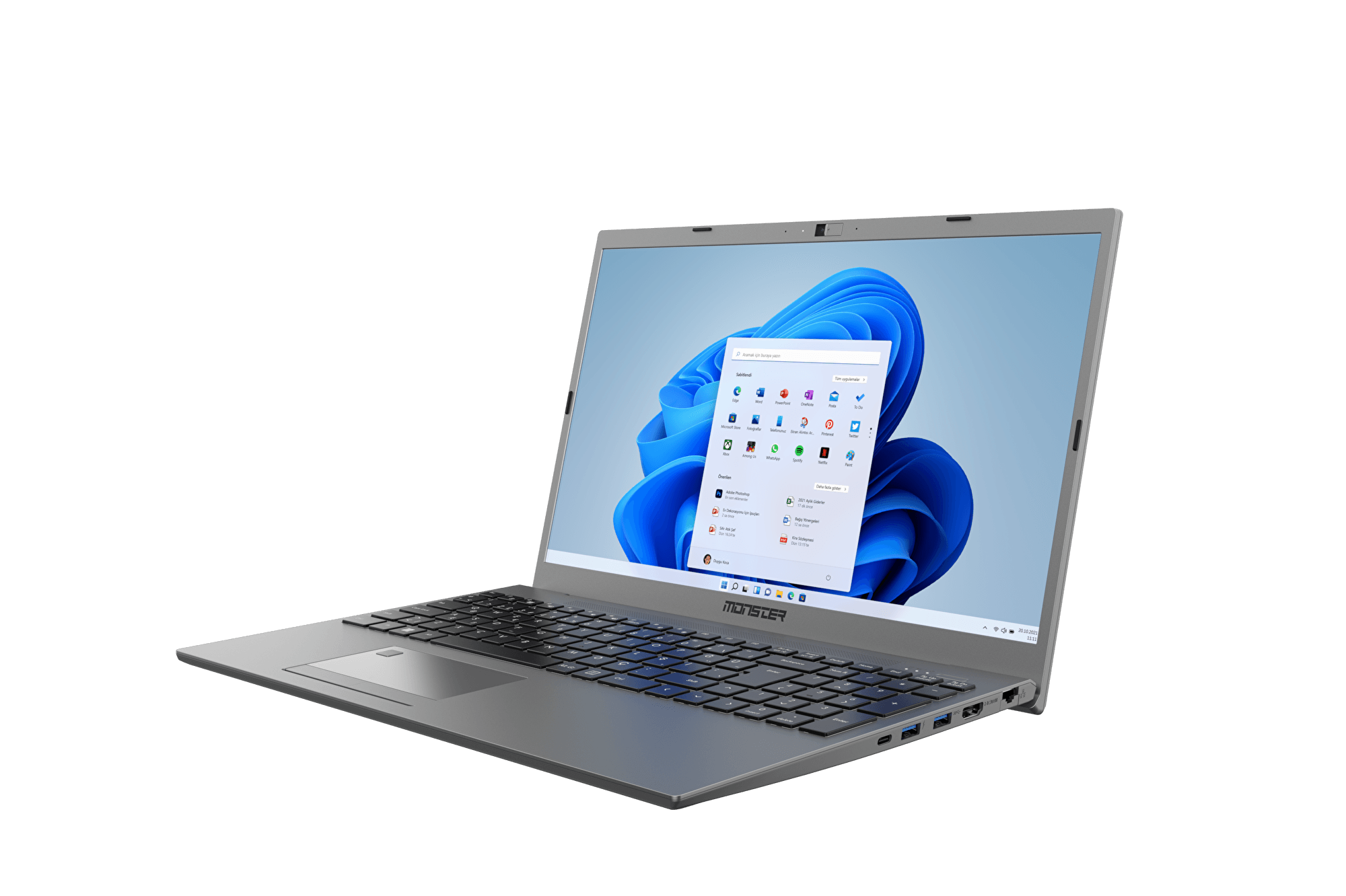 Monster Huma H4 V5.2 Intel Core i7-1255U 16GB RAM 500 GB SSD FreeDOS 14,1" FHD Taşınabilir Bilgisayar