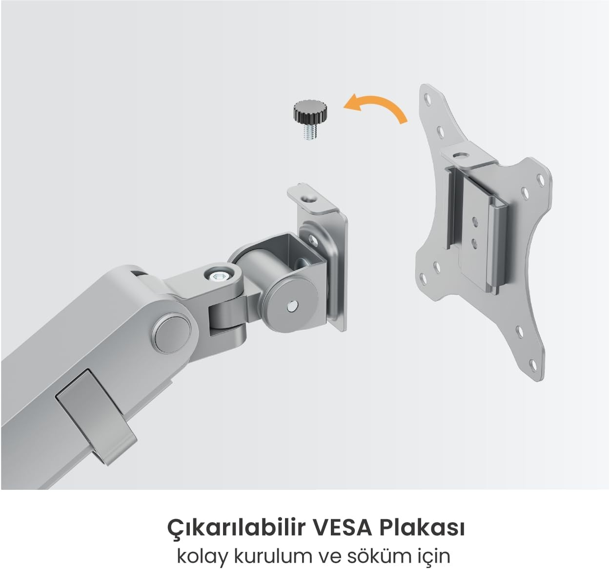Voltix Ergonomik Premium 17''-35'' Ekranlar için VESA Uyumlu Monitör Tutucu - Siyah