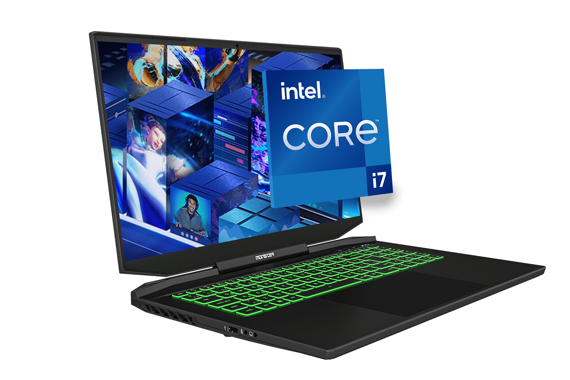 Monster Tulpar T7 V20.8.5 Intel Core i7 12700H 32 GB RAM 1 TB SSD 8 GB RTX 4060 Windows 11 17,3" FHD 144 Hz Oyun Bilgisayarı