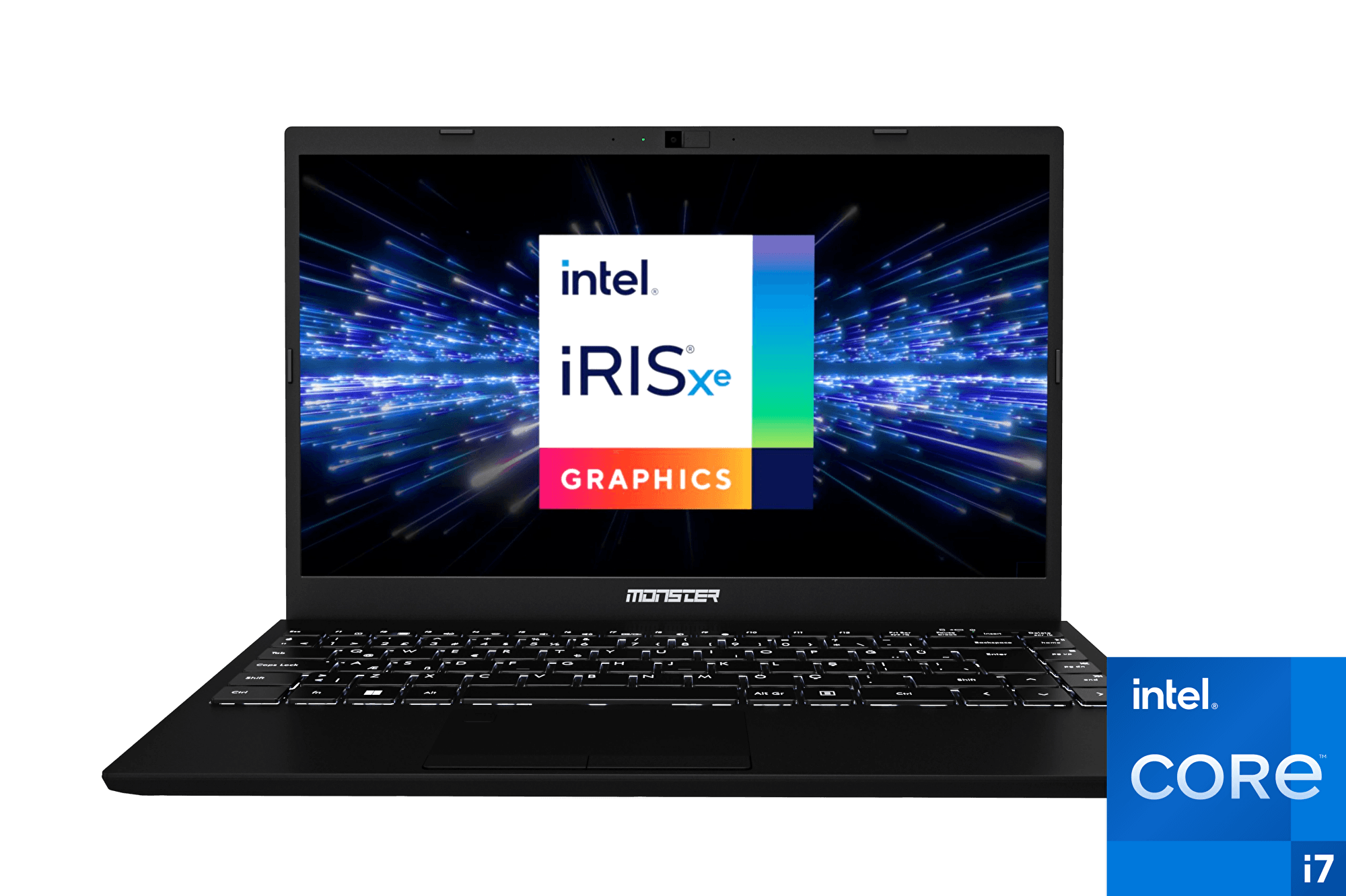 Monster Huma H5 V4.2 Black Intel Core i7 1255U 16 GB RAM 500 GB SSD FreeDos 15,6" FHD 120 Hz Taşınabilir Bilgisayar