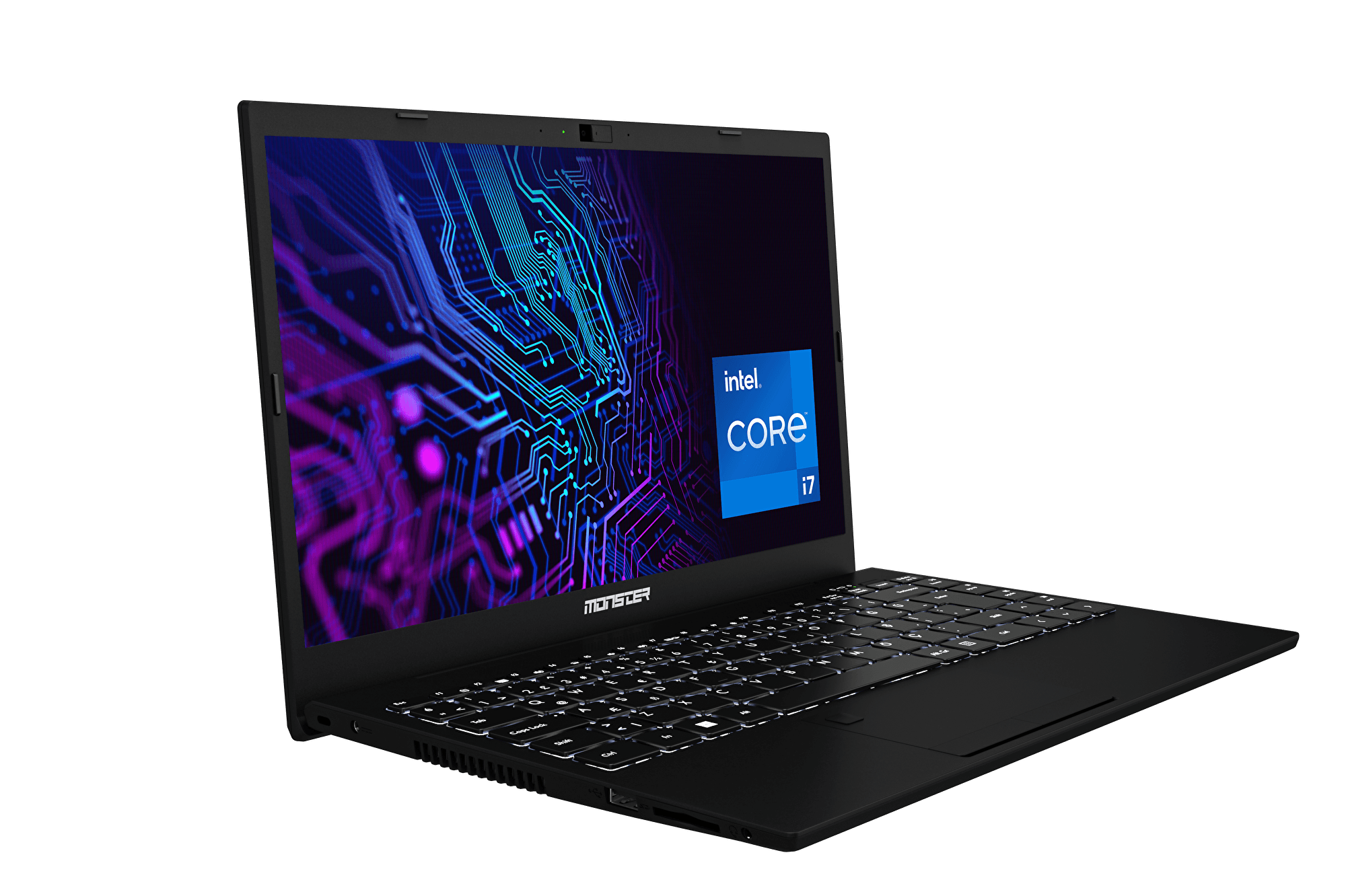 Monster Huma H5 V4.2 Black Intel Core i7 1255U 16 GB RAM 500 GB SSD FreeDos 15,6" FHD 120 Hz Taşınabilir Bilgisayar