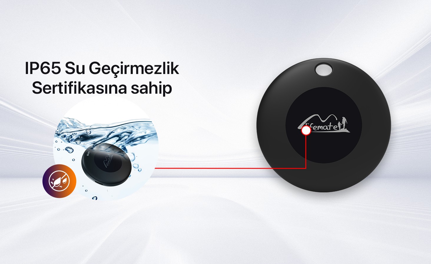 Lifemate LifeTag Apple Uyumlu MFI Lisanslı Akıllı Takip Cihazı (SADECE APPLE İLE UYUMLUDUR)