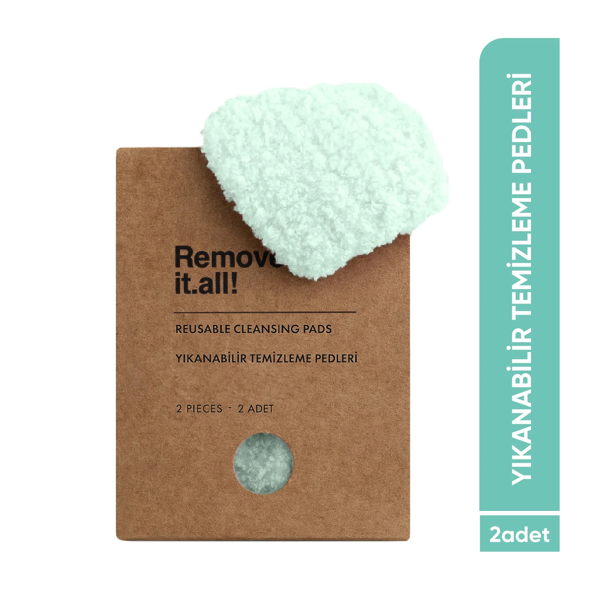 Remove it.all! Yıkanabilir Temizleme Pamukları Reusable Cleansing Pads - 2 Adet