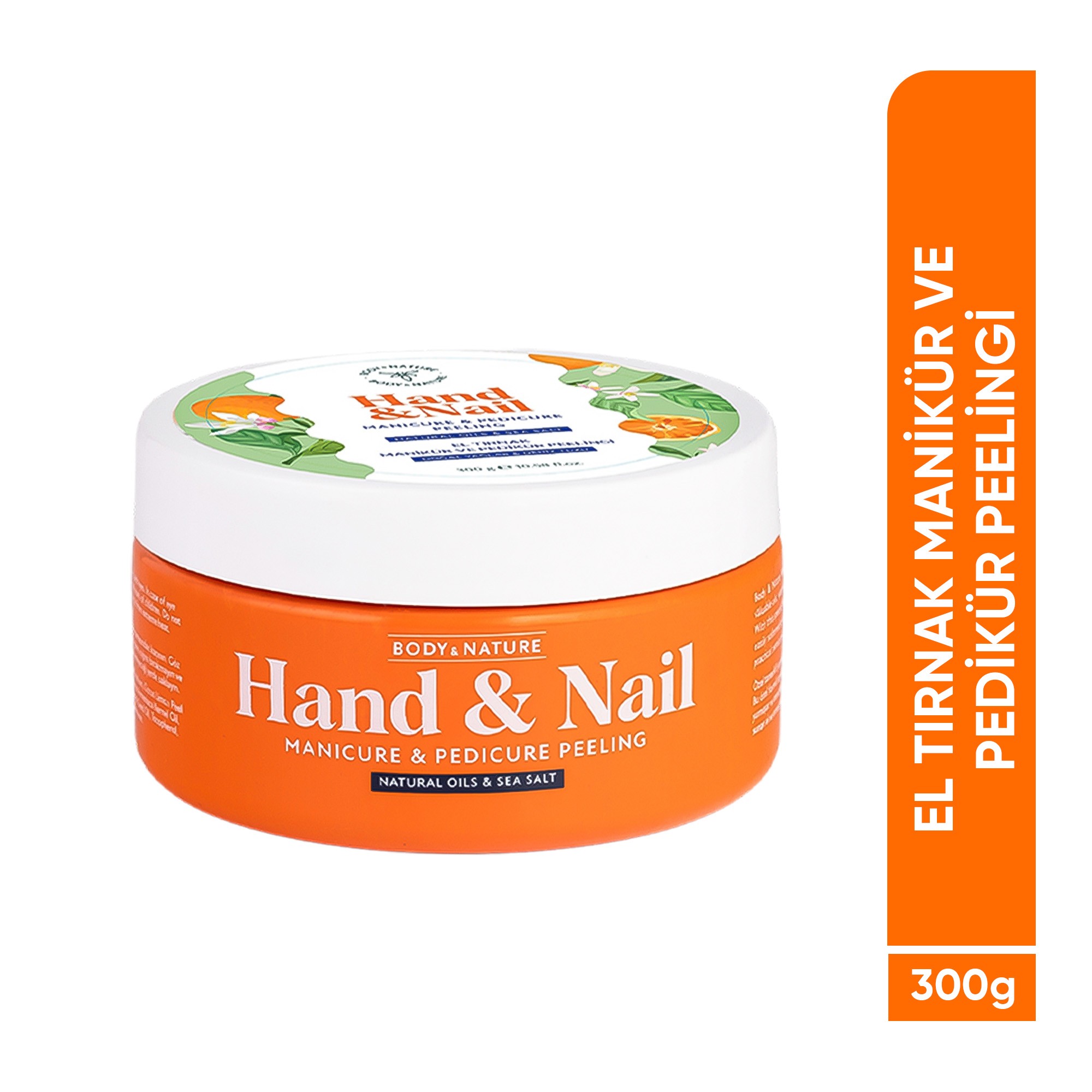 Body&Nature El Tırnak Manikür ve Pedikür Peelingi Hand and Nail Manicure & Pedicure Peeling(300 g)