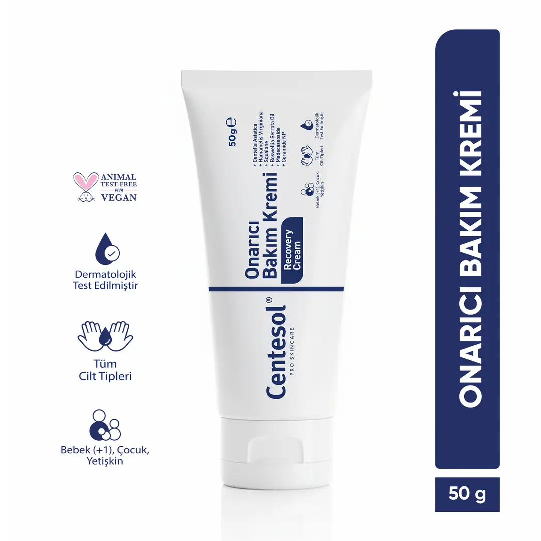 Onarıcı Cilt Bakım Kremi Yoğun Nemlendirici Bariyer Güçlendirici Recovery Cica Cream 50 G