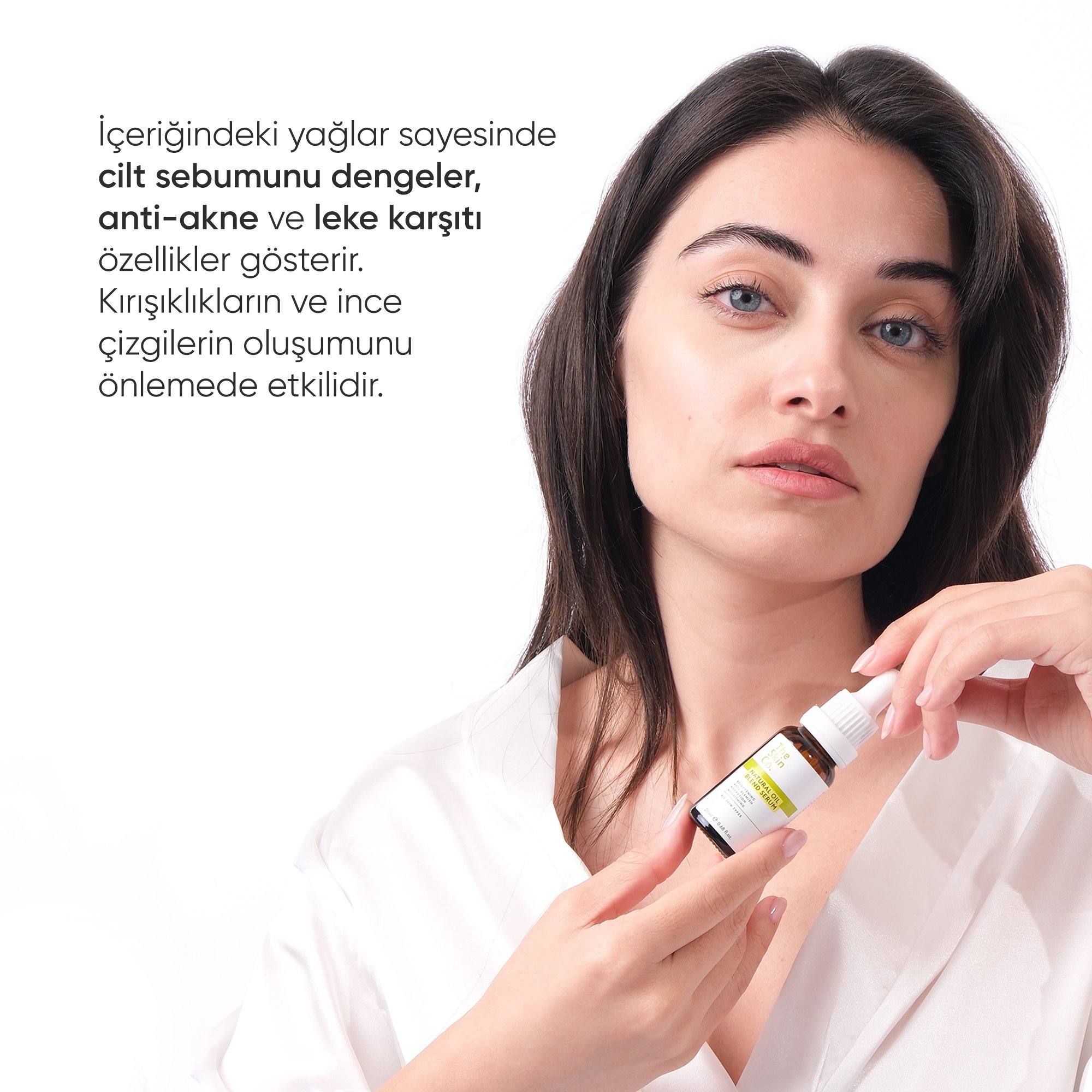 The Skin Co. %99,9 Doğal Yağ Karışımı Yoğun Nemlendirici & Aydınlatıcı Yüz Serumu 20 ml