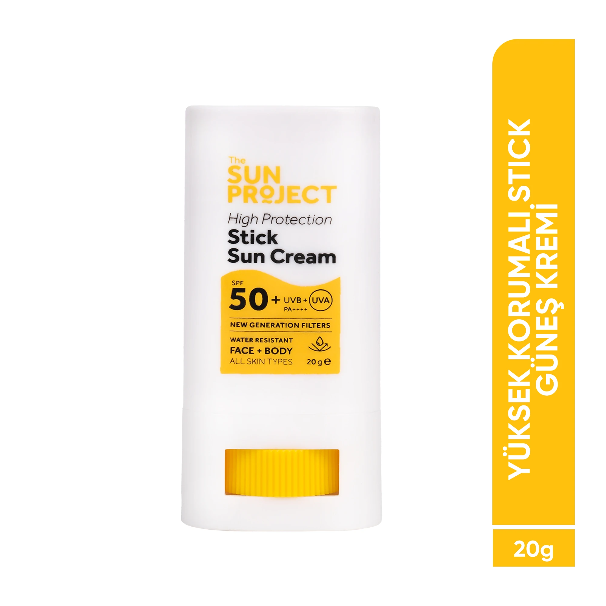 The Sun Project Yüksek Korumalı Stick Güneş Kremi High Protection Stick Sun Cream SPF50+/PA++++ 20 gr