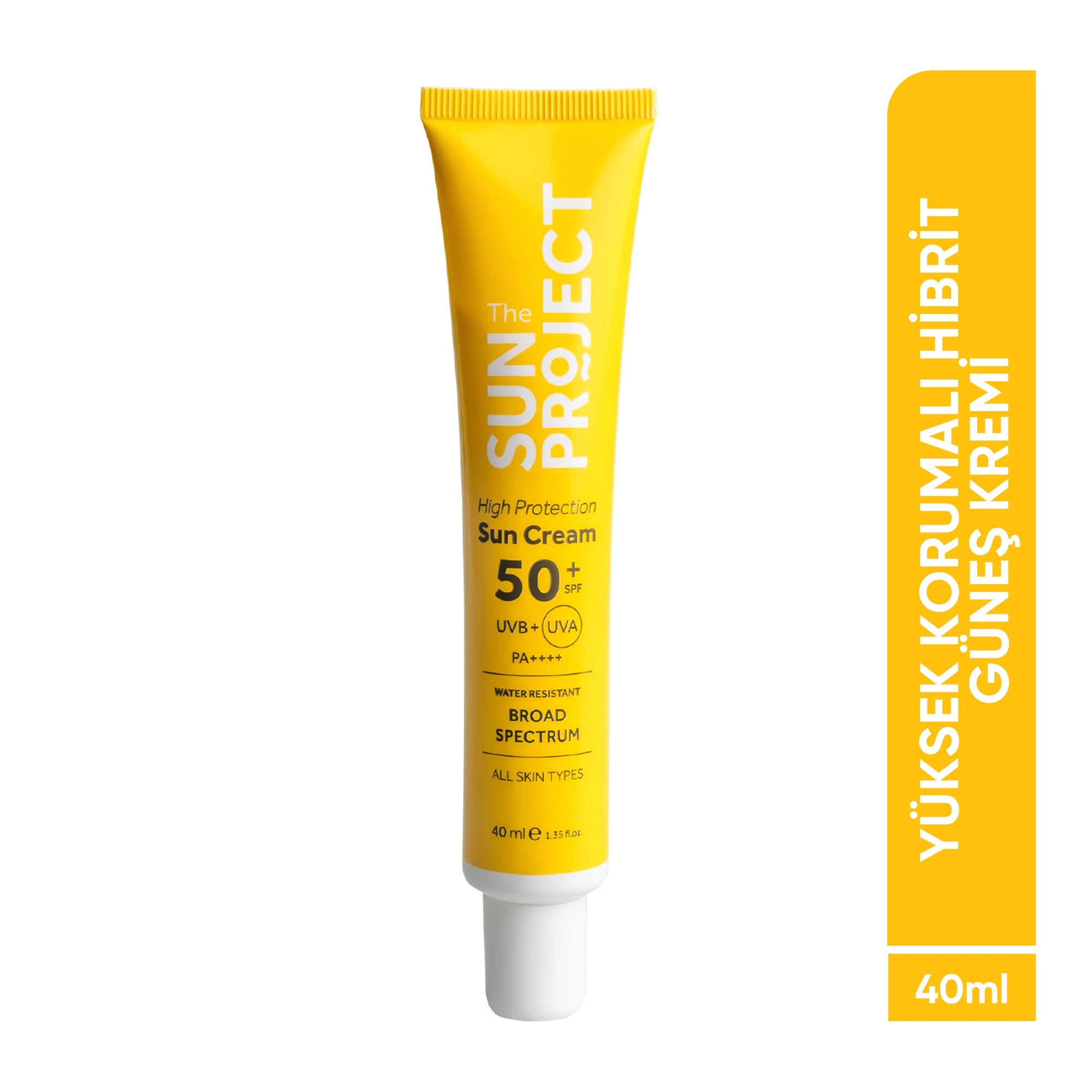 The Sun Project Yüksek Korumalı Hibrit Güneş Kremi High Protection Hybrid Sun Cream 50+ SPF PA++++ 40 ml