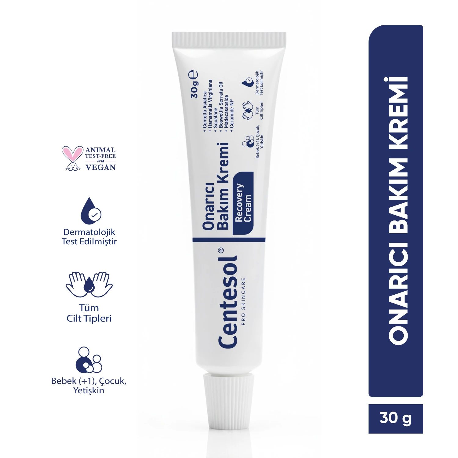 Centesol - Recovery Cream (Onarıcı Cilt Bakım Kremi - Cica Krem