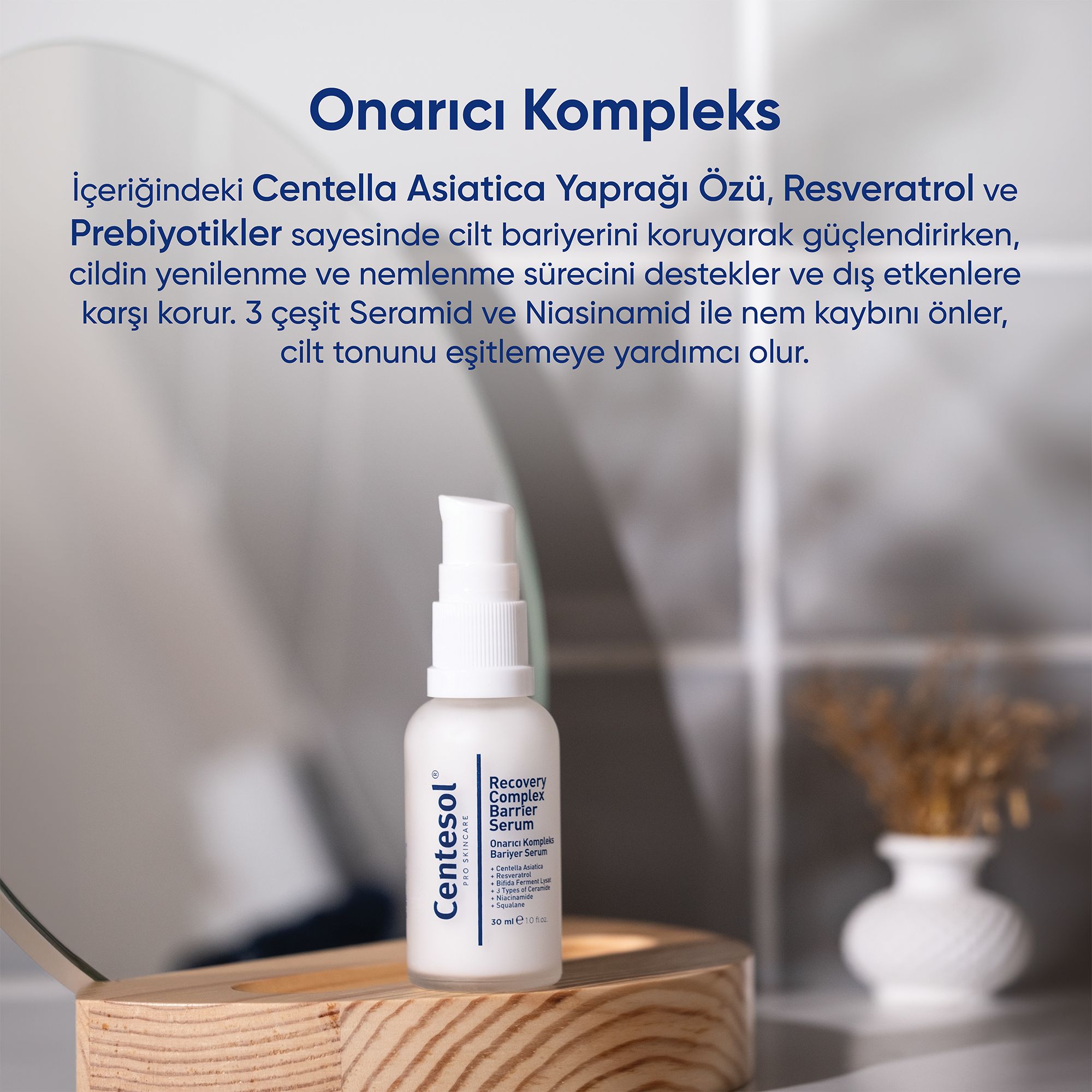 Centesol Onarıcı Kompleks Bariyer Serum Recovery Complex Barrier Serum 30 ml