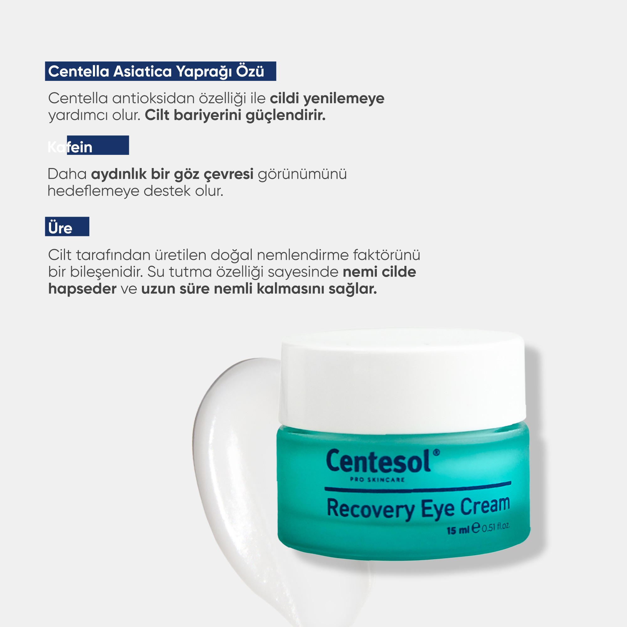 Centesol Onarıcı Göz Bakım Kremi Recovery Eye Cream 15 ml