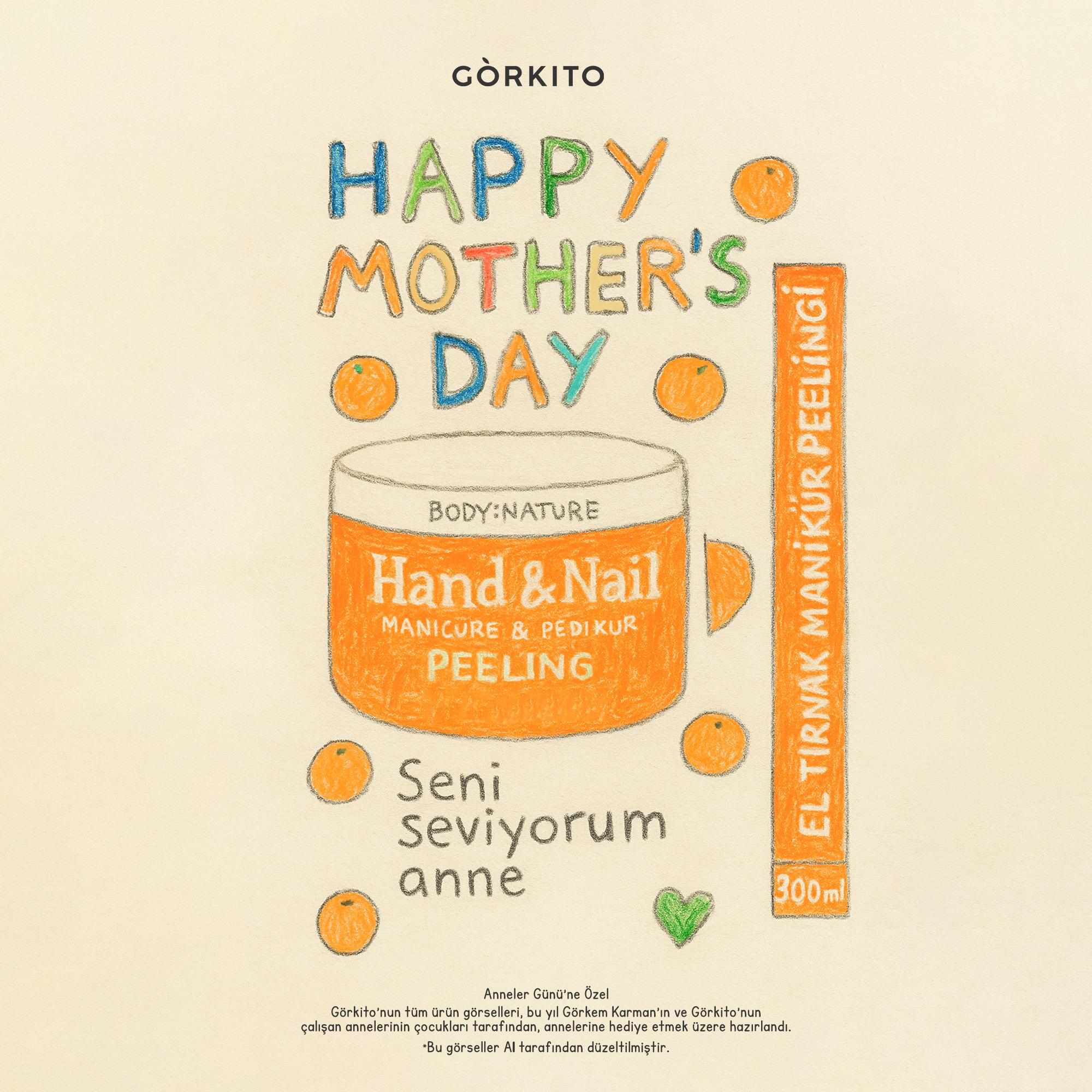 Body&Nature El Tırnak Manikür ve Pedikür Peelingi Hand and Nail Manicure & Pedicure Peeling(300 g)